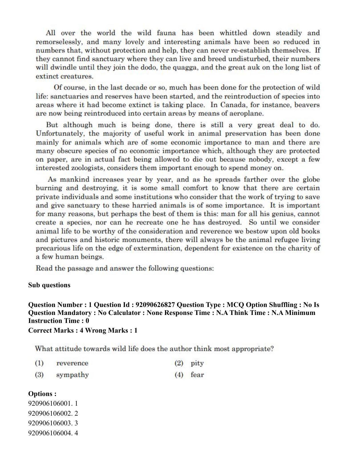 CUET PG 2023: SCQP07 – Botany (Eng) - Shift 3 (26-06-2023) Question Paper - Page 5