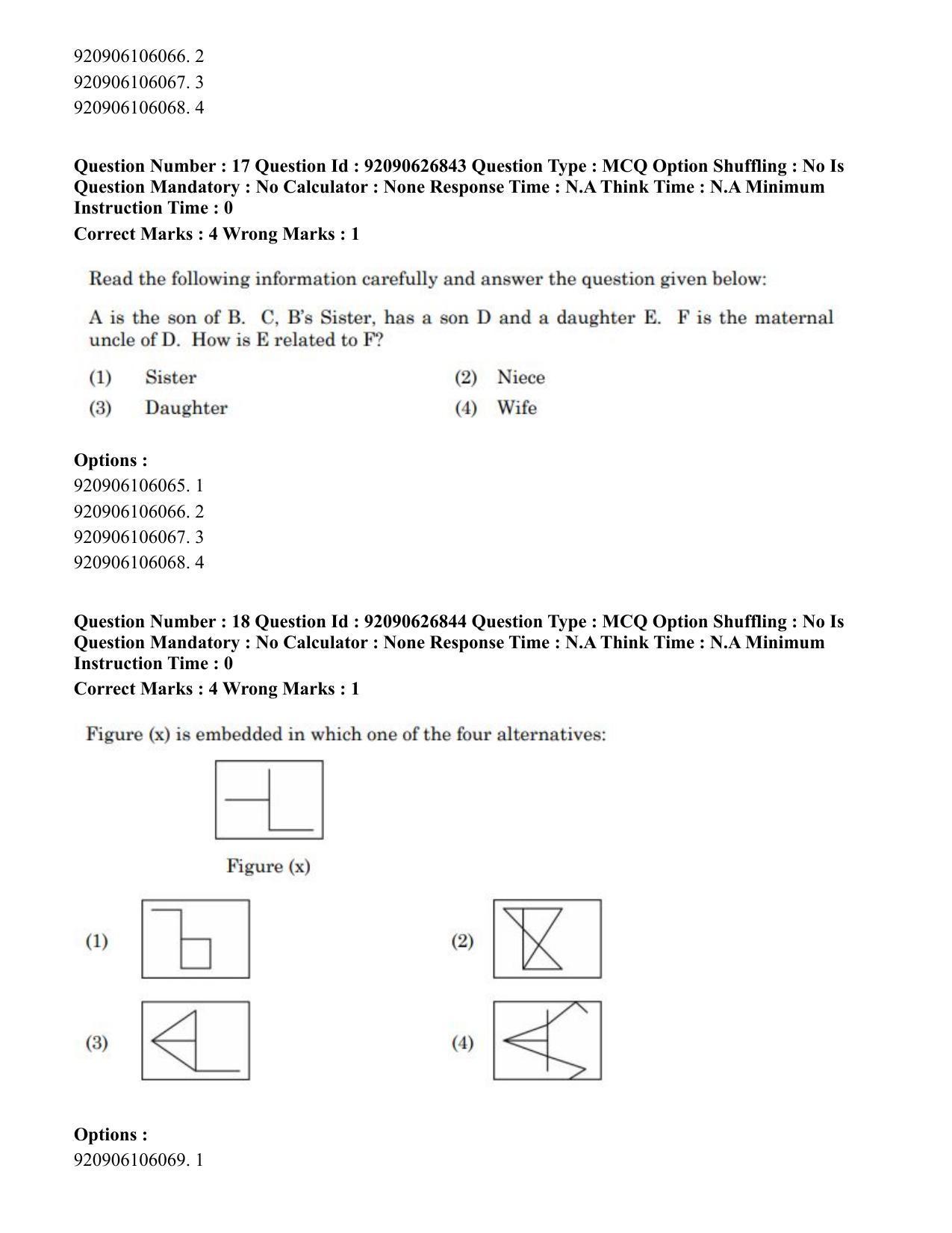 CUET PG 2023: SCQP07 – Botany (Eng) - Shift 3 (26-06-2023) Question Paper - Page 17