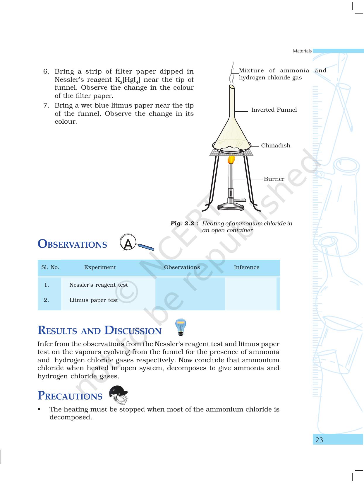 NCERT Laboratory Manuals for Class X Science - Materials - Page 11