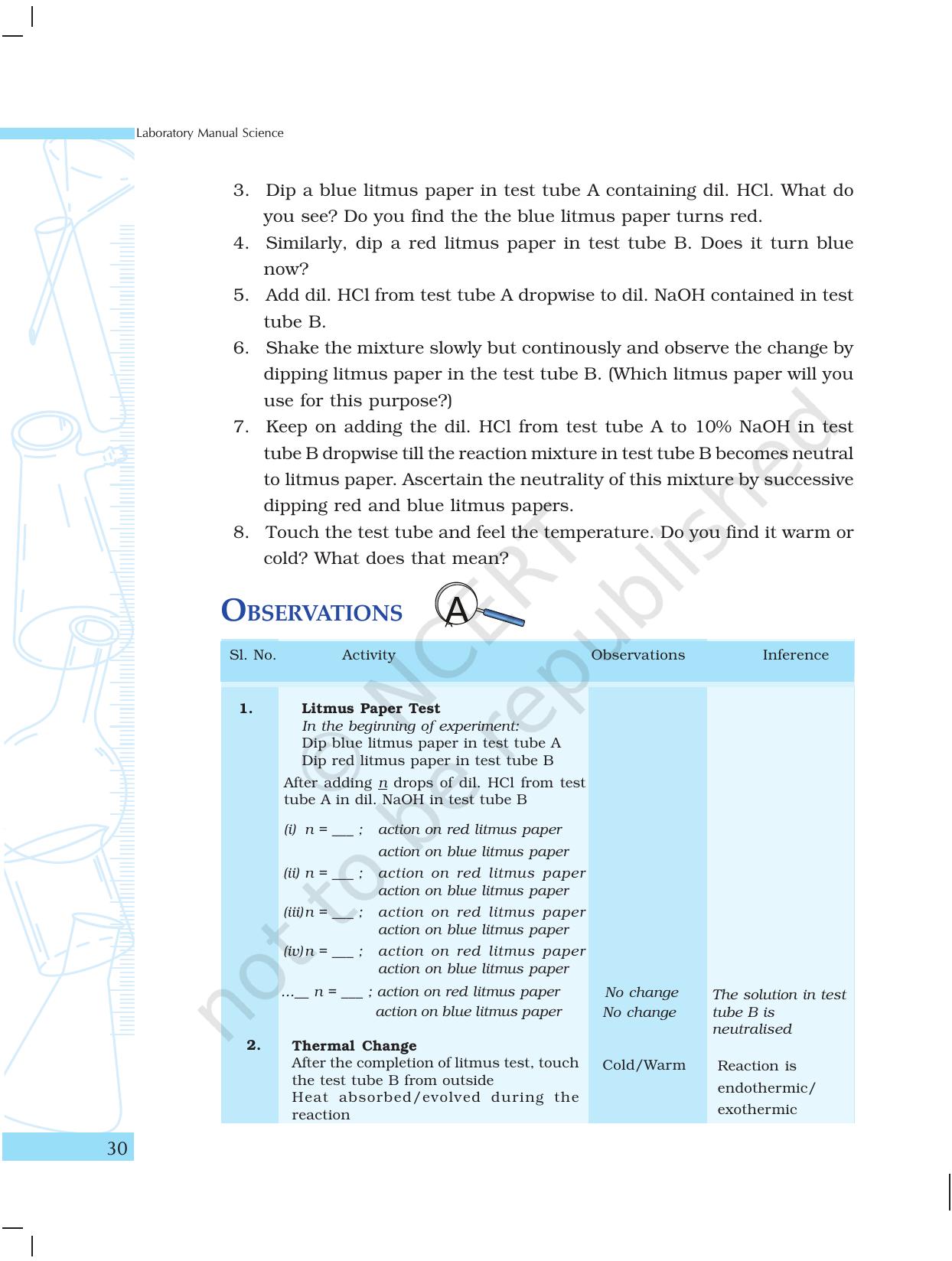 NCERT Laboratory Manuals for Class X Science - Materials - Page 18