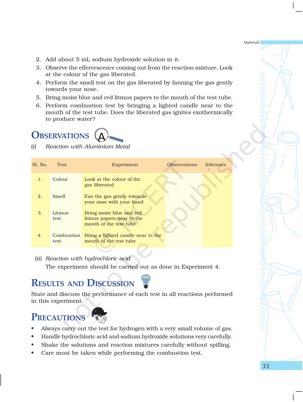 NCERT Laboratory Manuals for Class X Science - Materials - Page 21