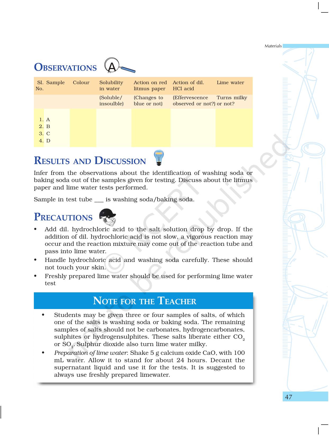 NCERT Laboratory Manuals for Class X Science - Materials - Page 35
