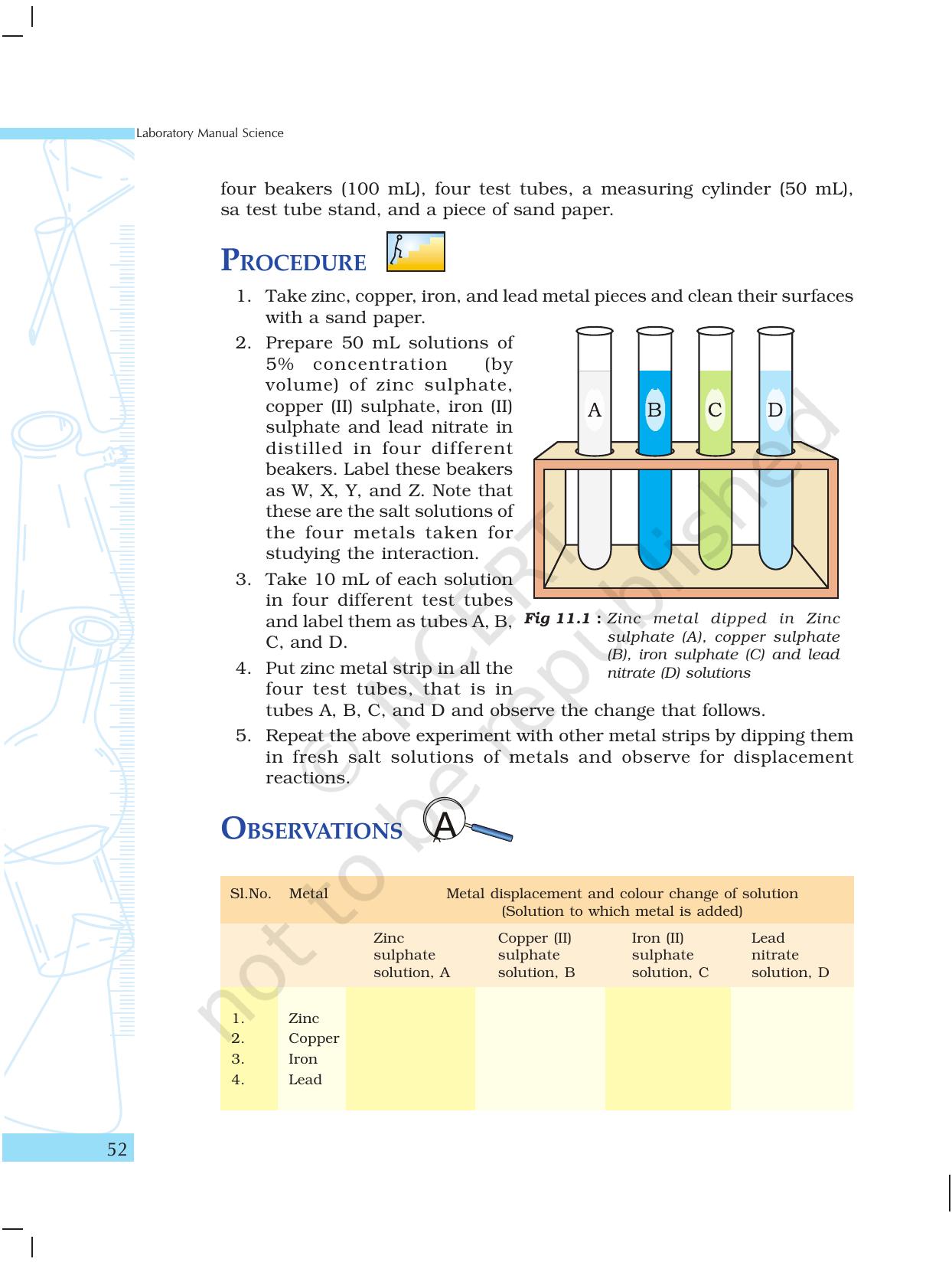 NCERT Laboratory Manuals for Class X Science - Materials - Page 40