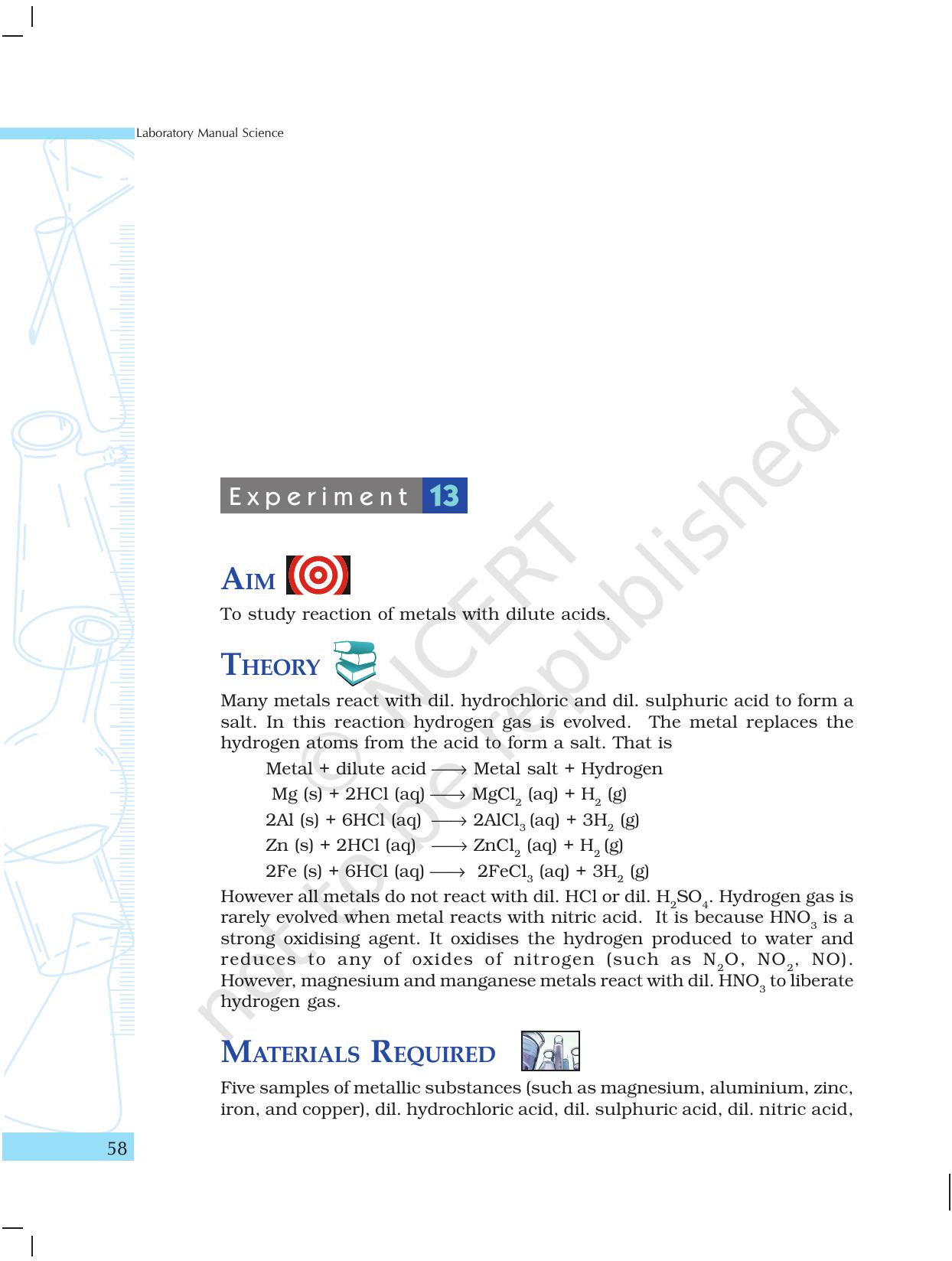 NCERT Laboratory Manuals for Class X Science - Materials - Page 46