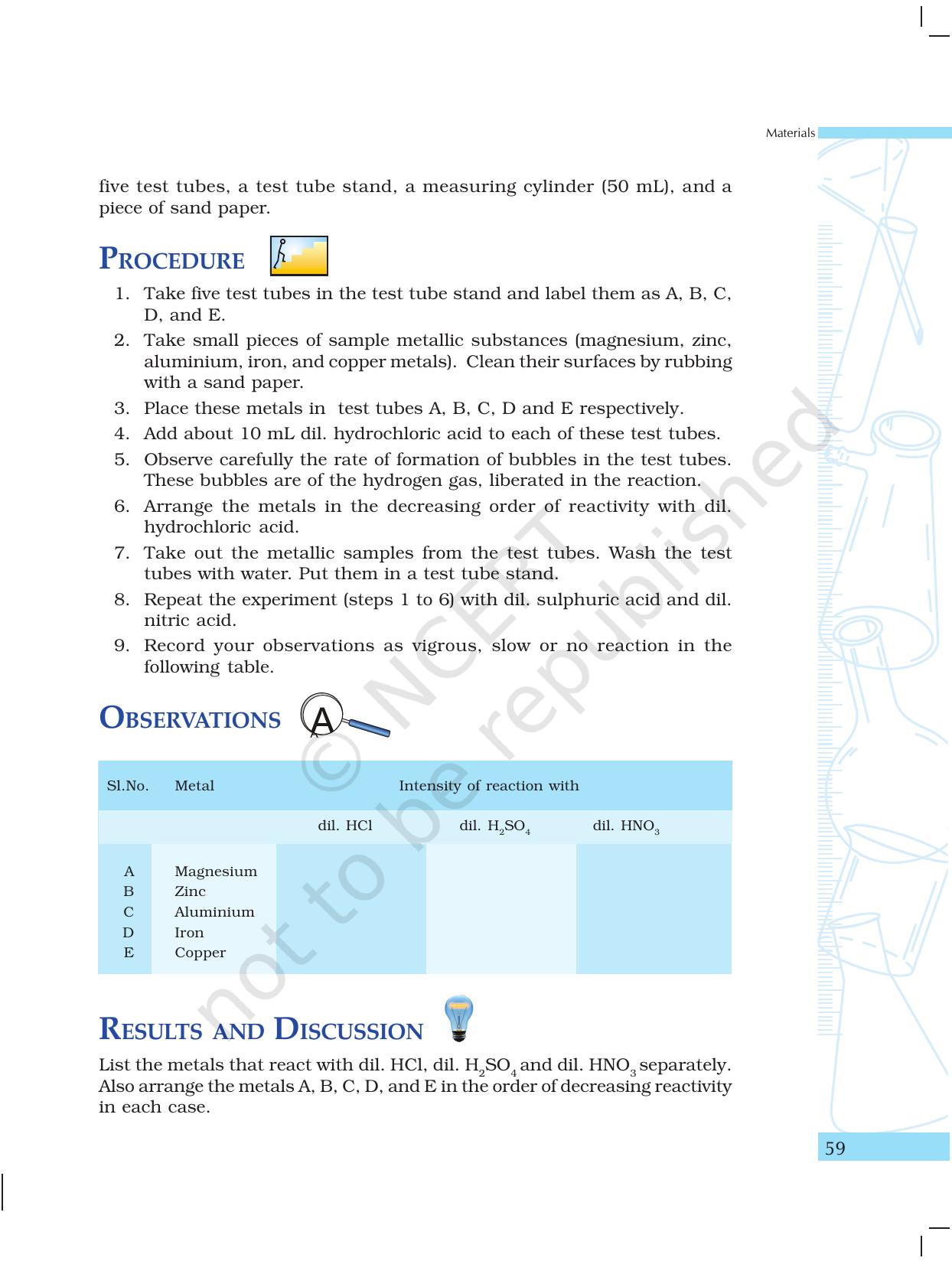 NCERT Laboratory Manuals for Class X Science - Materials - Page 47