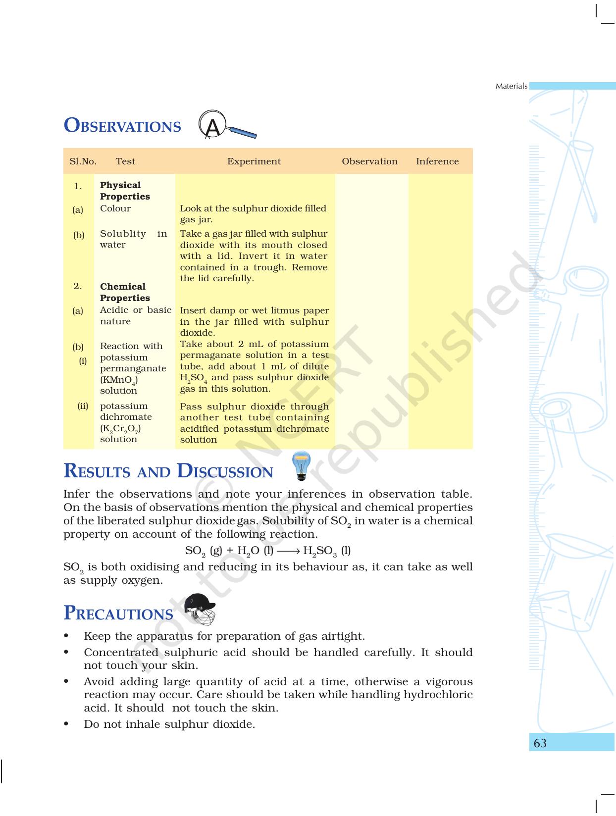 NCERT Laboratory Manuals for Class X Science - Materials - Page 51