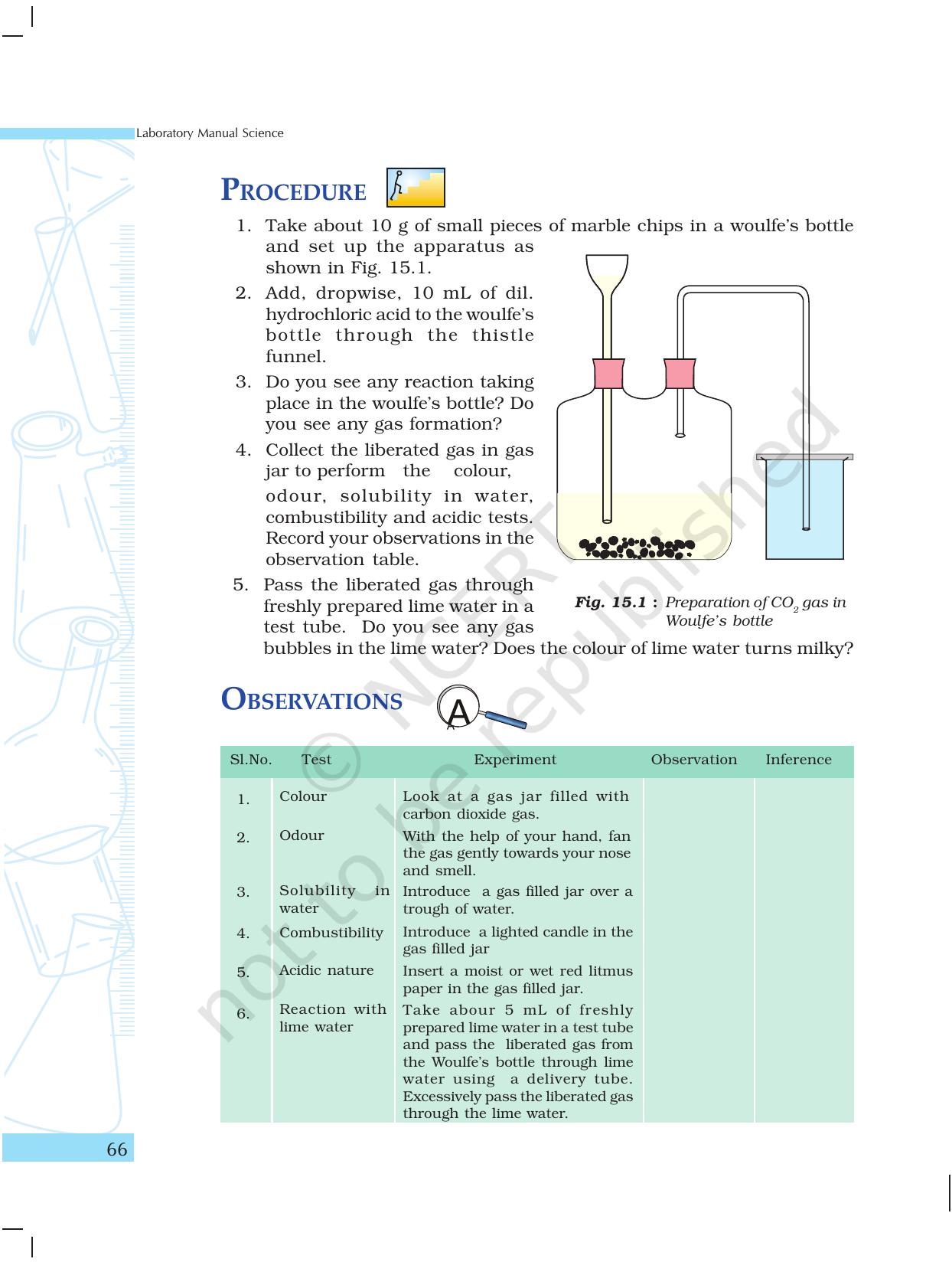 NCERT Laboratory Manuals for Class X Science - Materials - Page 54
