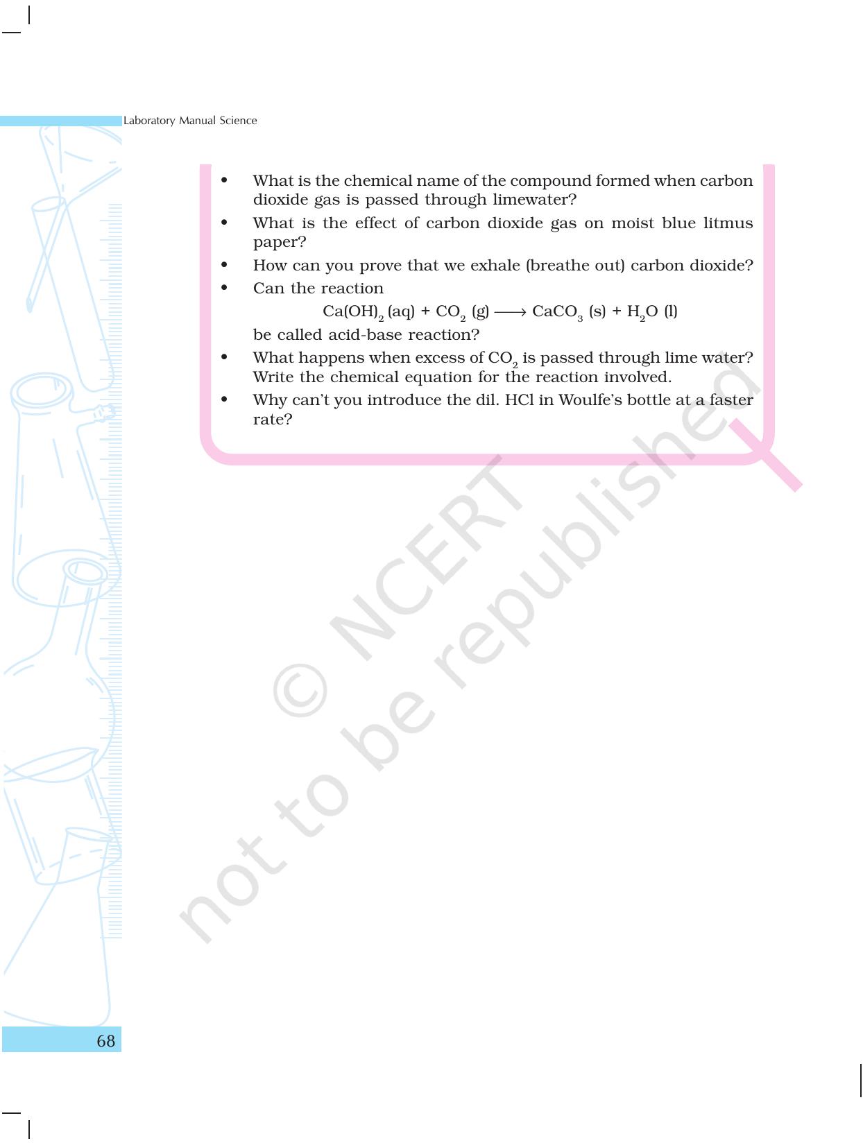 NCERT Laboratory Manuals for Class X Science - Materials - Page 56