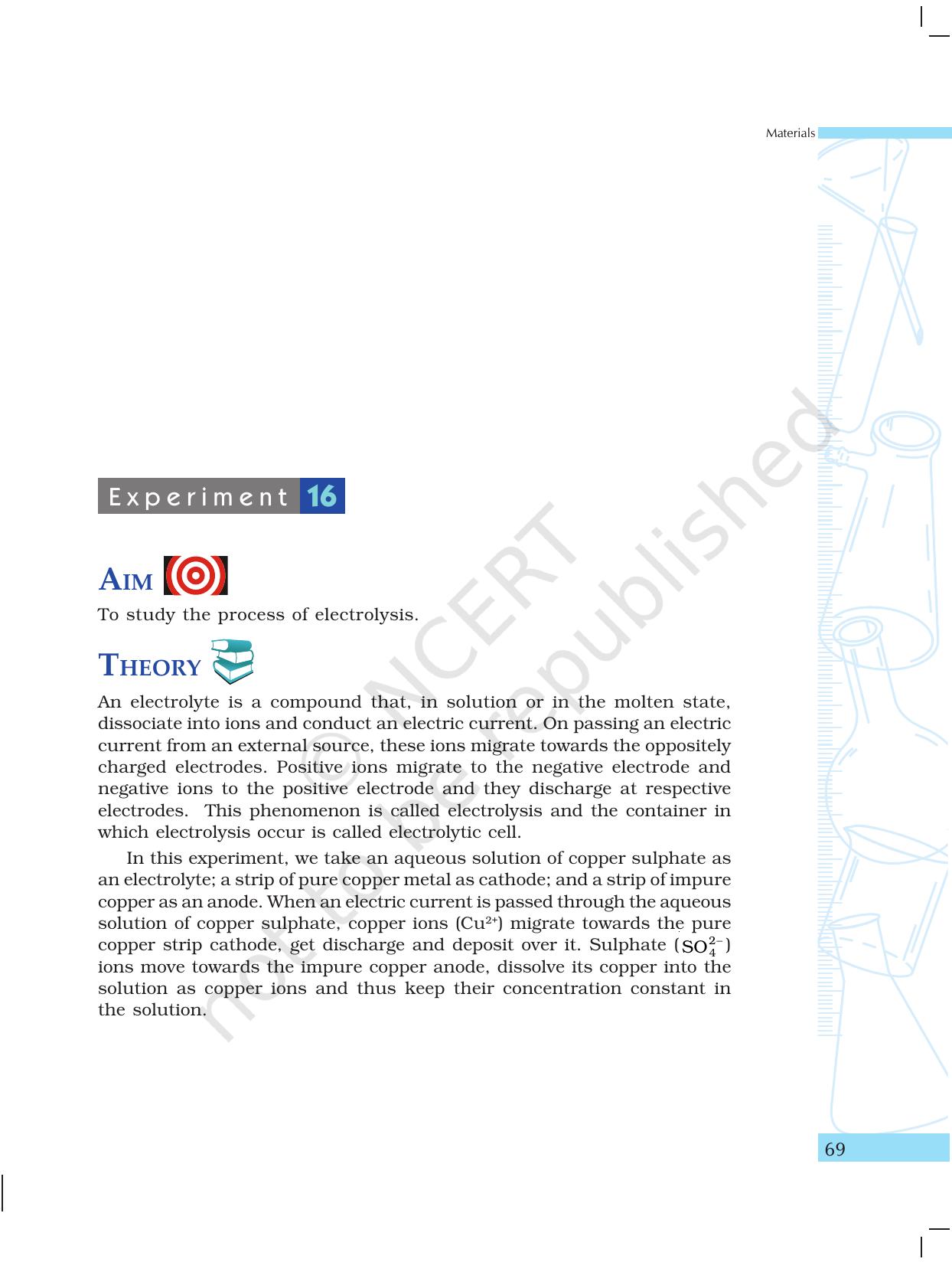 NCERT Laboratory Manuals for Class X Science - Materials - Page 57