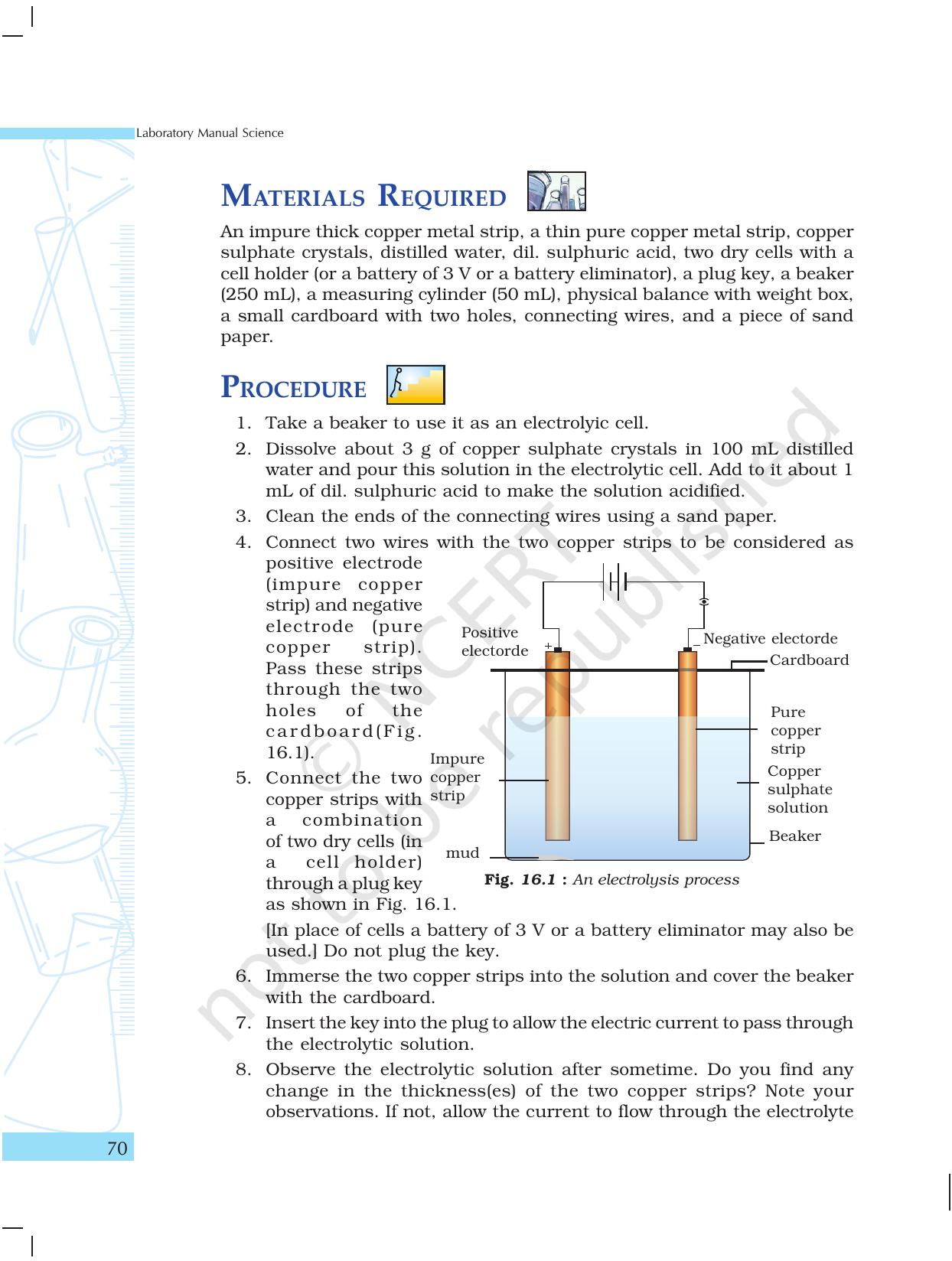 NCERT Laboratory Manuals for Class X Science - Materials - Page 58