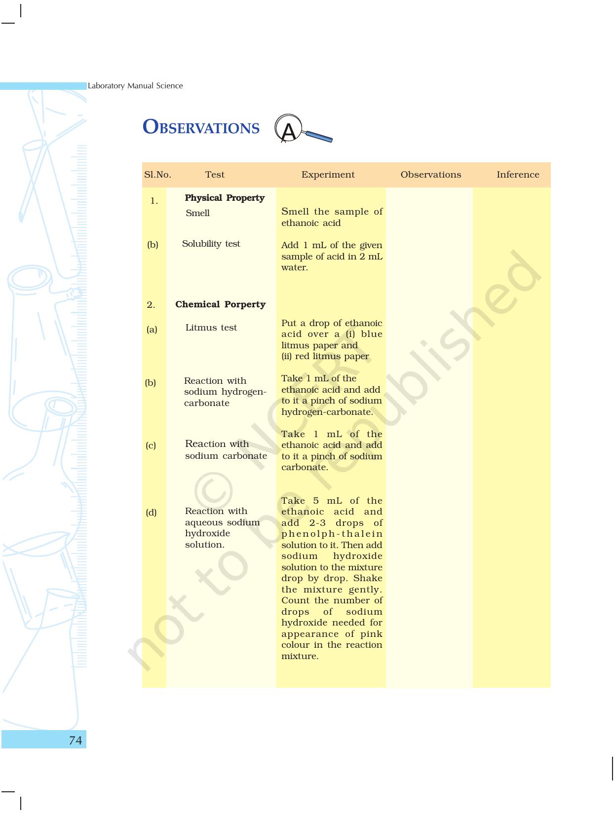 NCERT Laboratory Manuals for Class X Science - Materials - Page 62