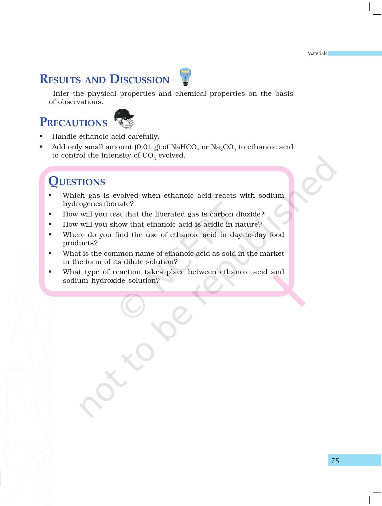 NCERT Laboratory Manuals for Class X Science - Materials - Page 63