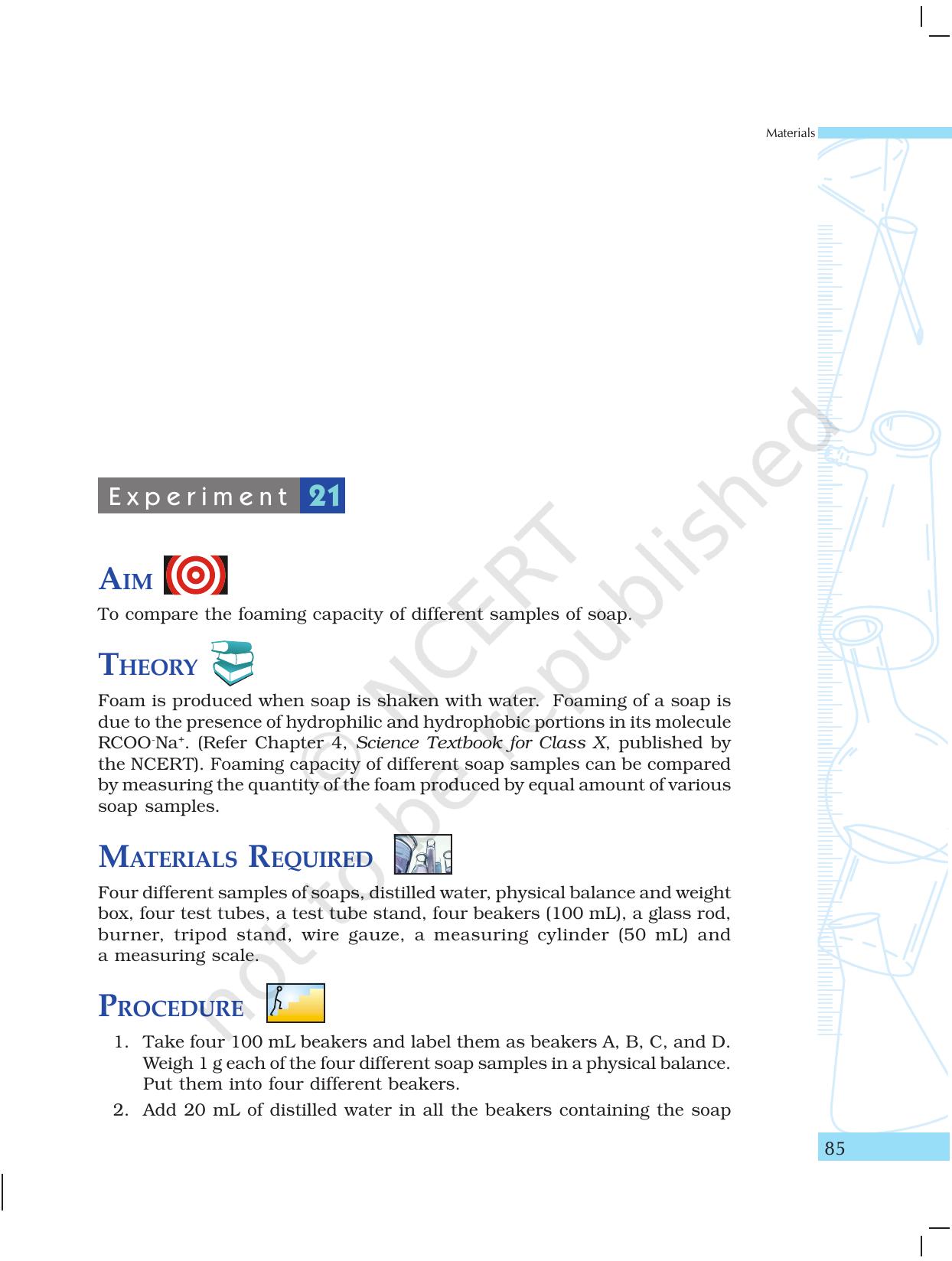 NCERT Laboratory Manuals for Class X Science - Materials - Page 73