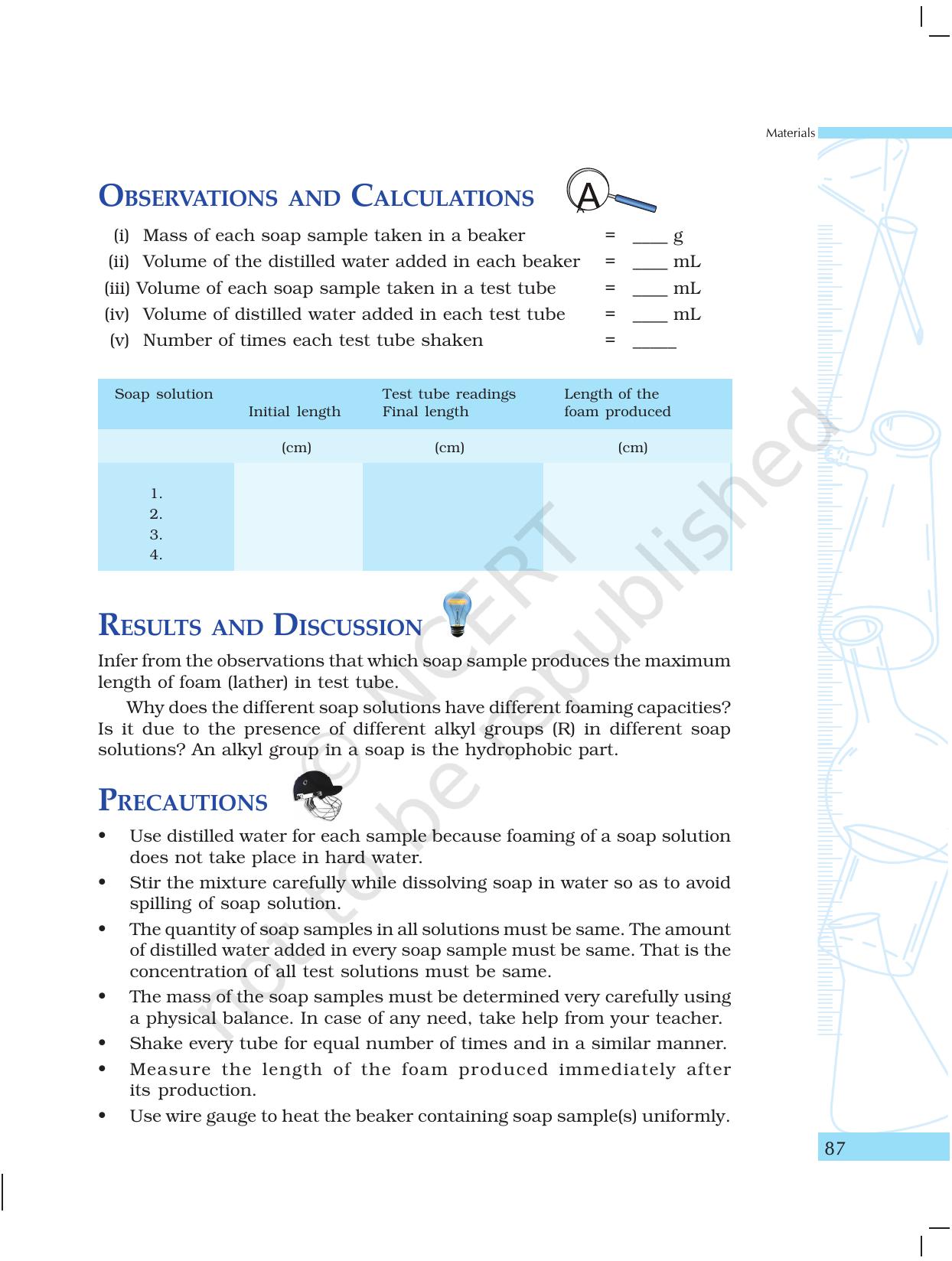 NCERT Laboratory Manuals for Class X Science - Materials - Page 75