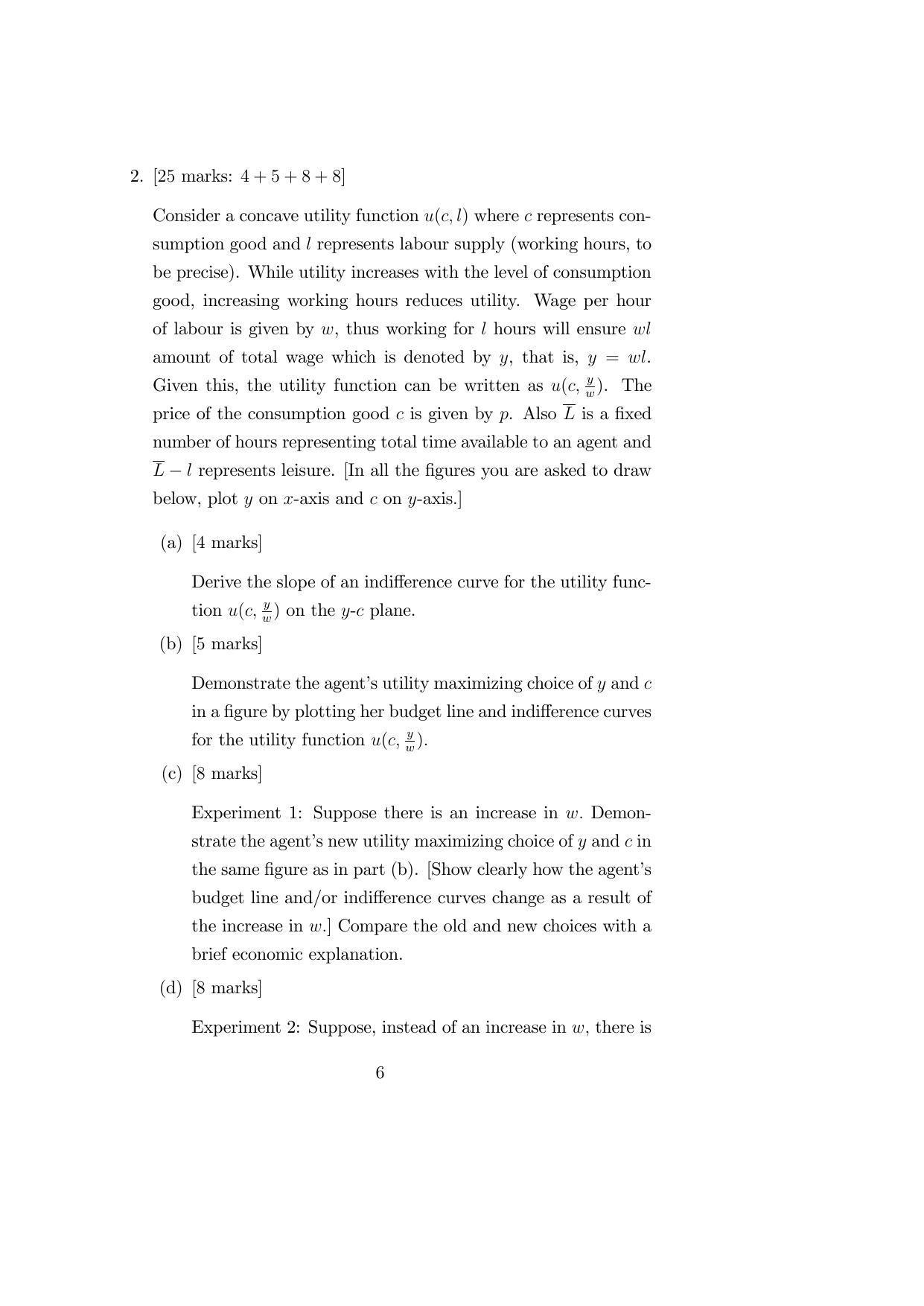 ISI Admission Test M.S.(QE) PEB 2019 Sample Paper - Page 6