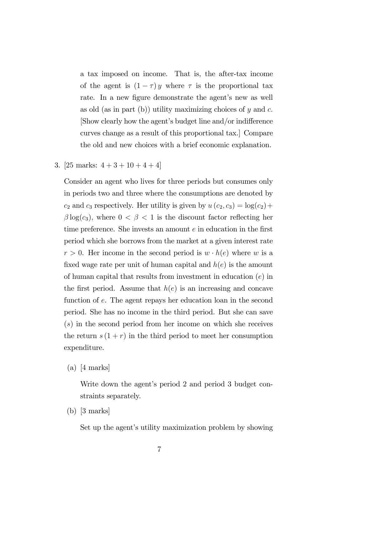 ISI Admission Test M.S.(QE) PEB 2019 Sample Paper - Page 7
