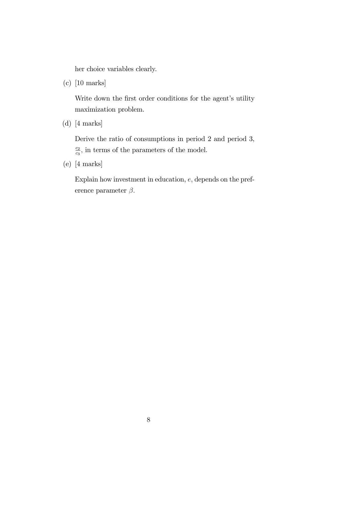 ISI Admission Test M.S.(QE) PEB 2019 Sample Paper - Page 8
