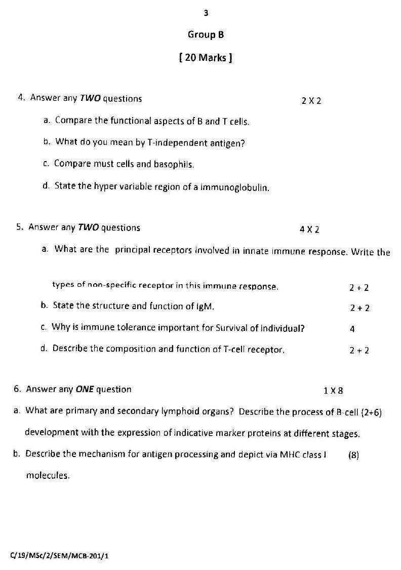 MCAER PG CET 2019 Microbiology Question Paper - Page 3