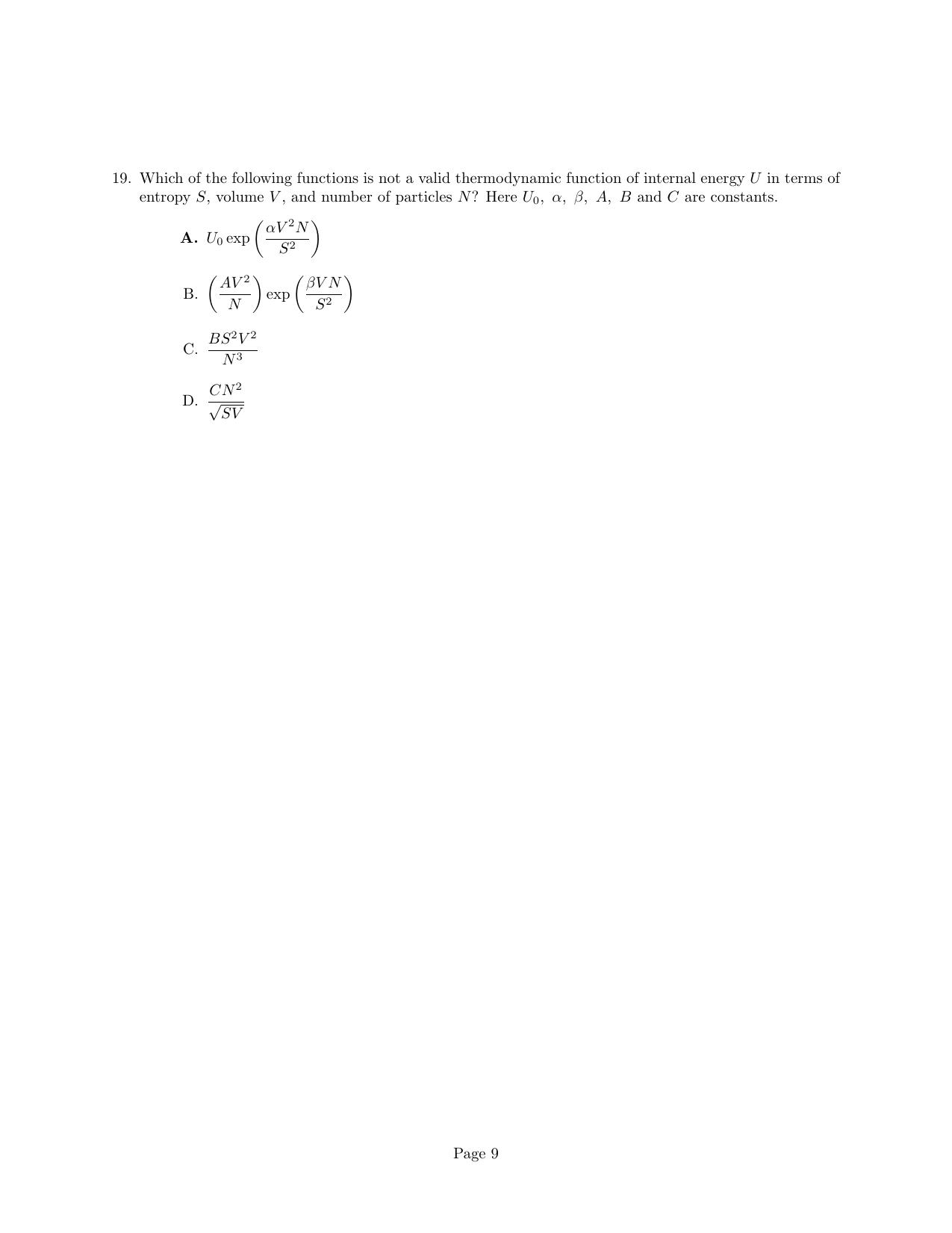 JEST 2024 Physics Question Paper with  Answer key - Page 9