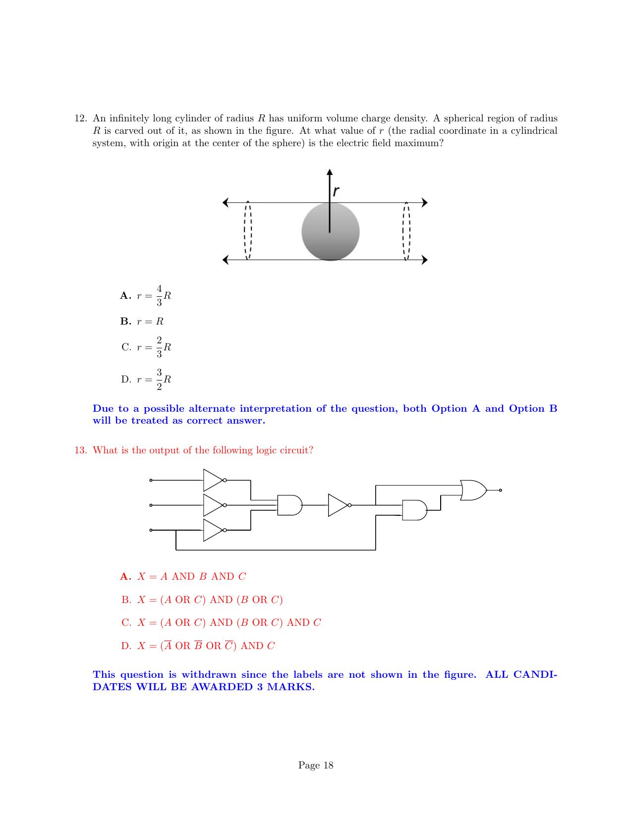 JEST 2024 Physics Question Paper with  Answer key - Page 18