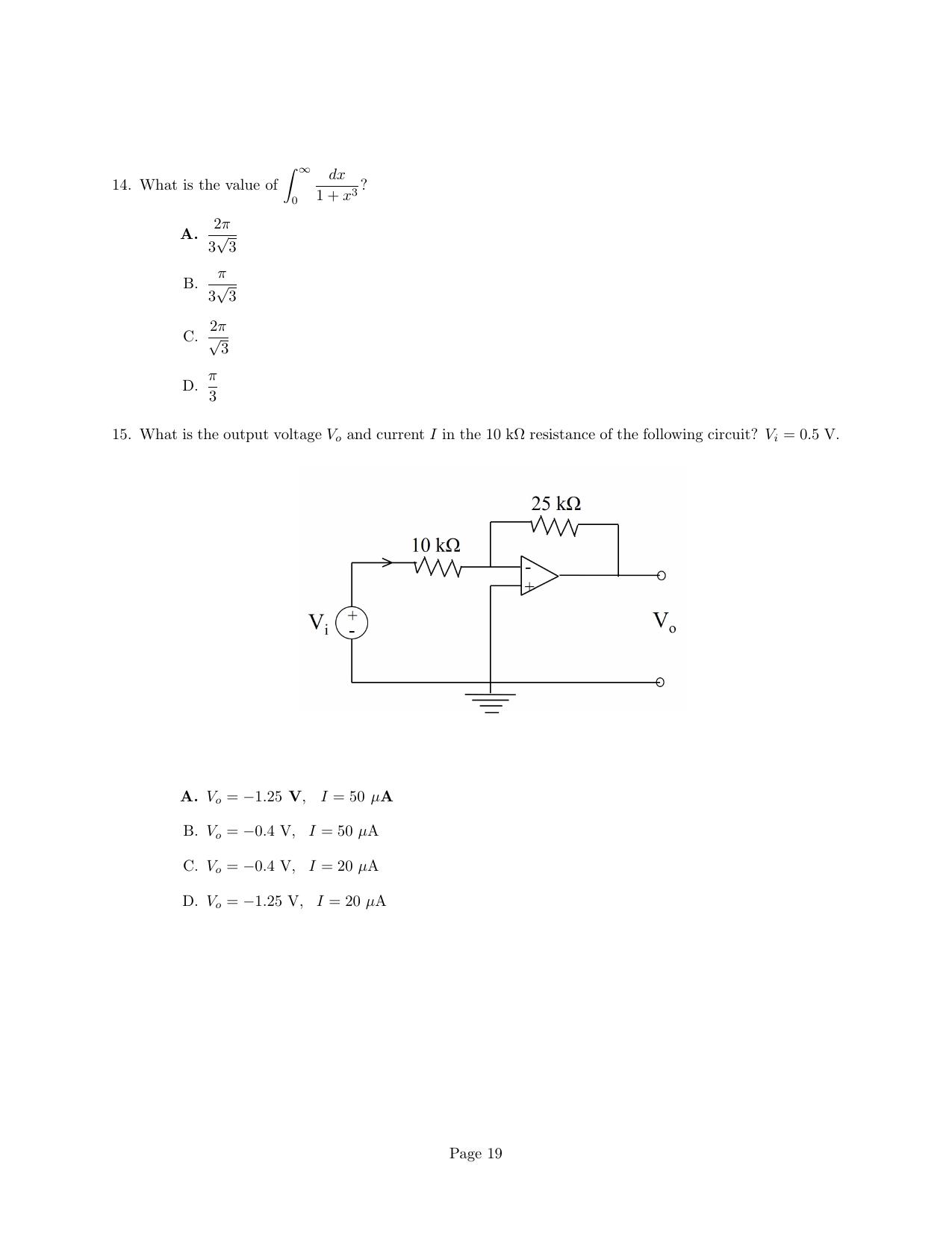 JEST 2024 Physics Question Paper with  Answer key - Page 19