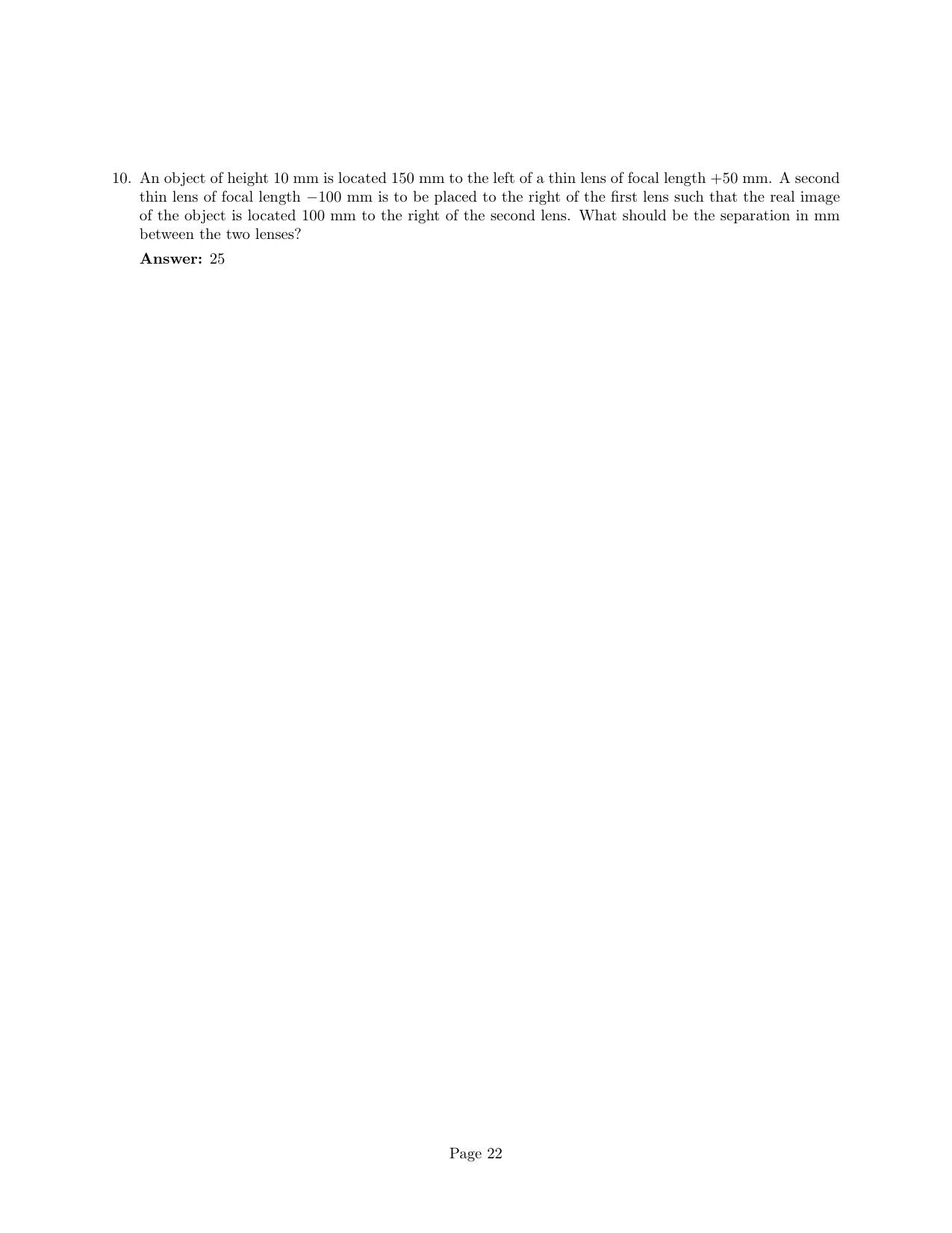 JEST 2024 Physics Question Paper with  Answer key - Page 22