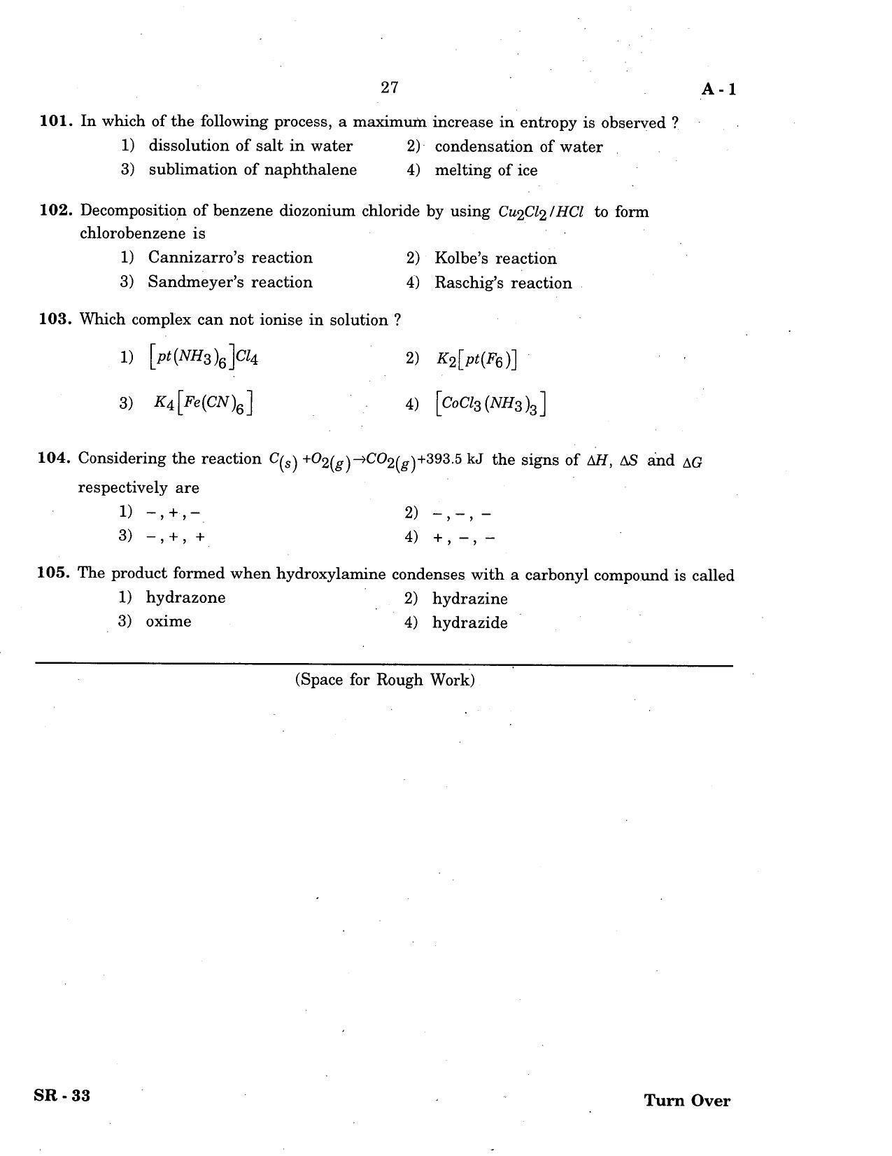 KCET Chemistry 2007 Question Papers - Page 10