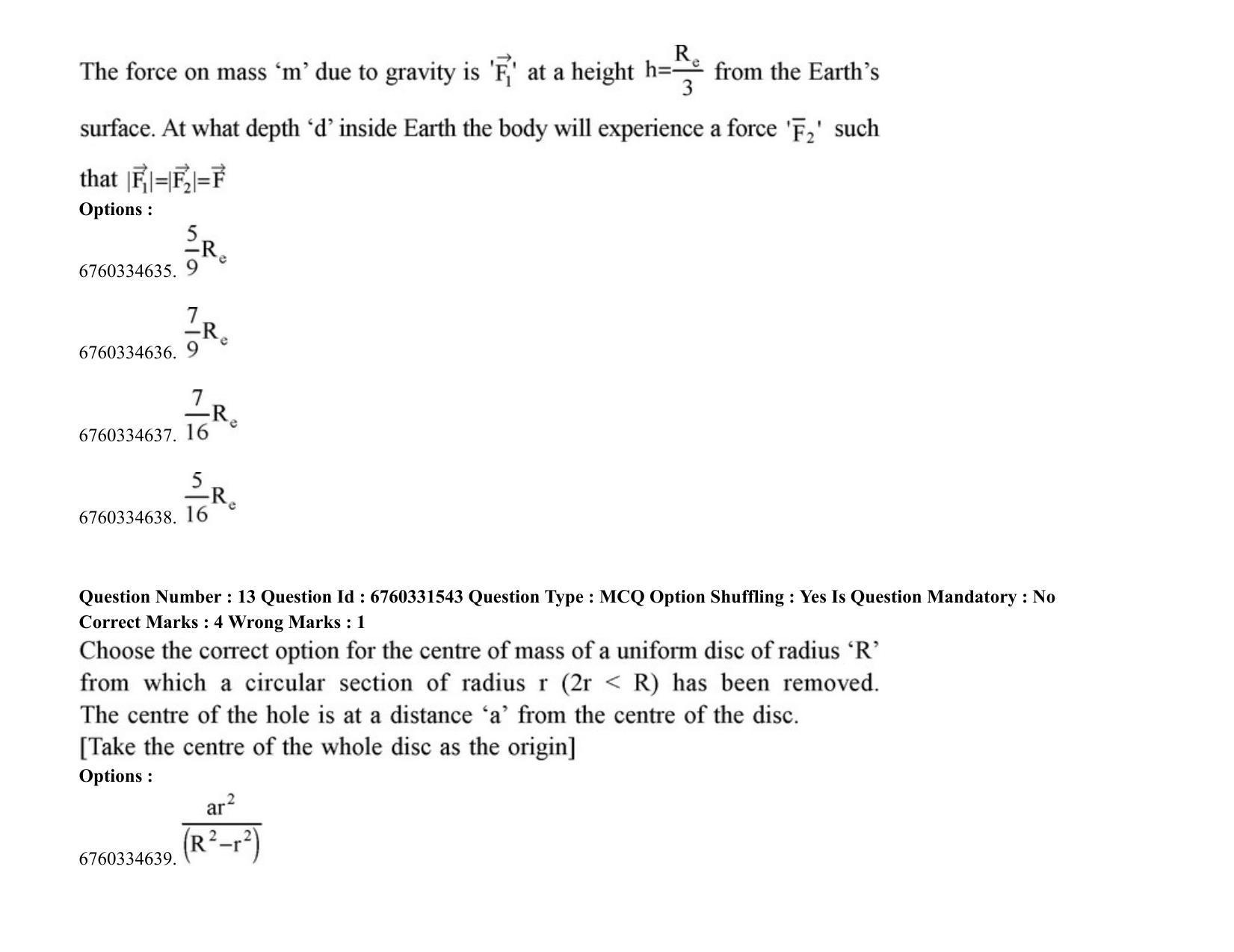 JEE Mains 2021: BTech (Shift 1) 04-08-2021 Question Paper - Page 9