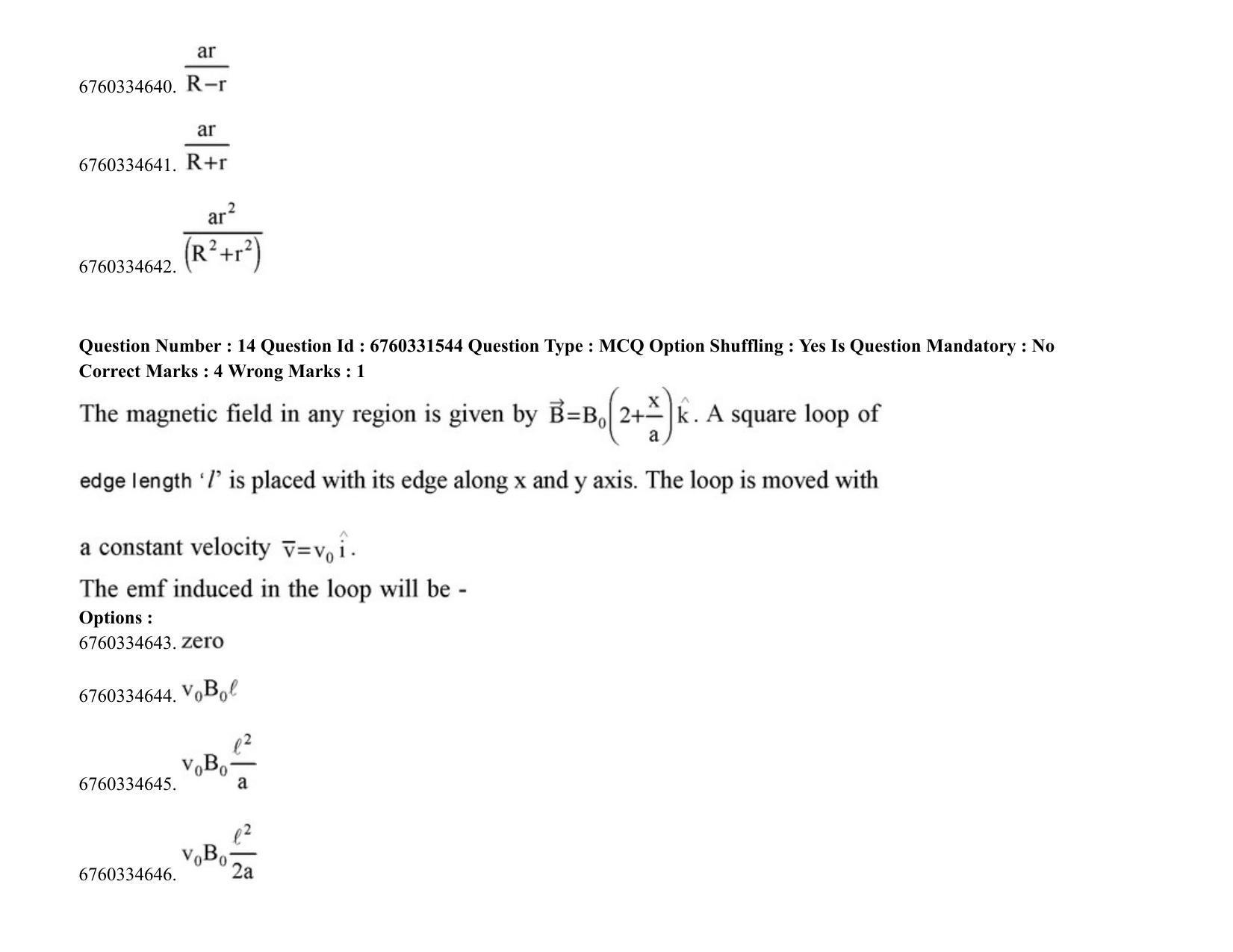 JEE Mains 2021: BTech (Shift 1) 04-08-2021 Question Paper - Page 10