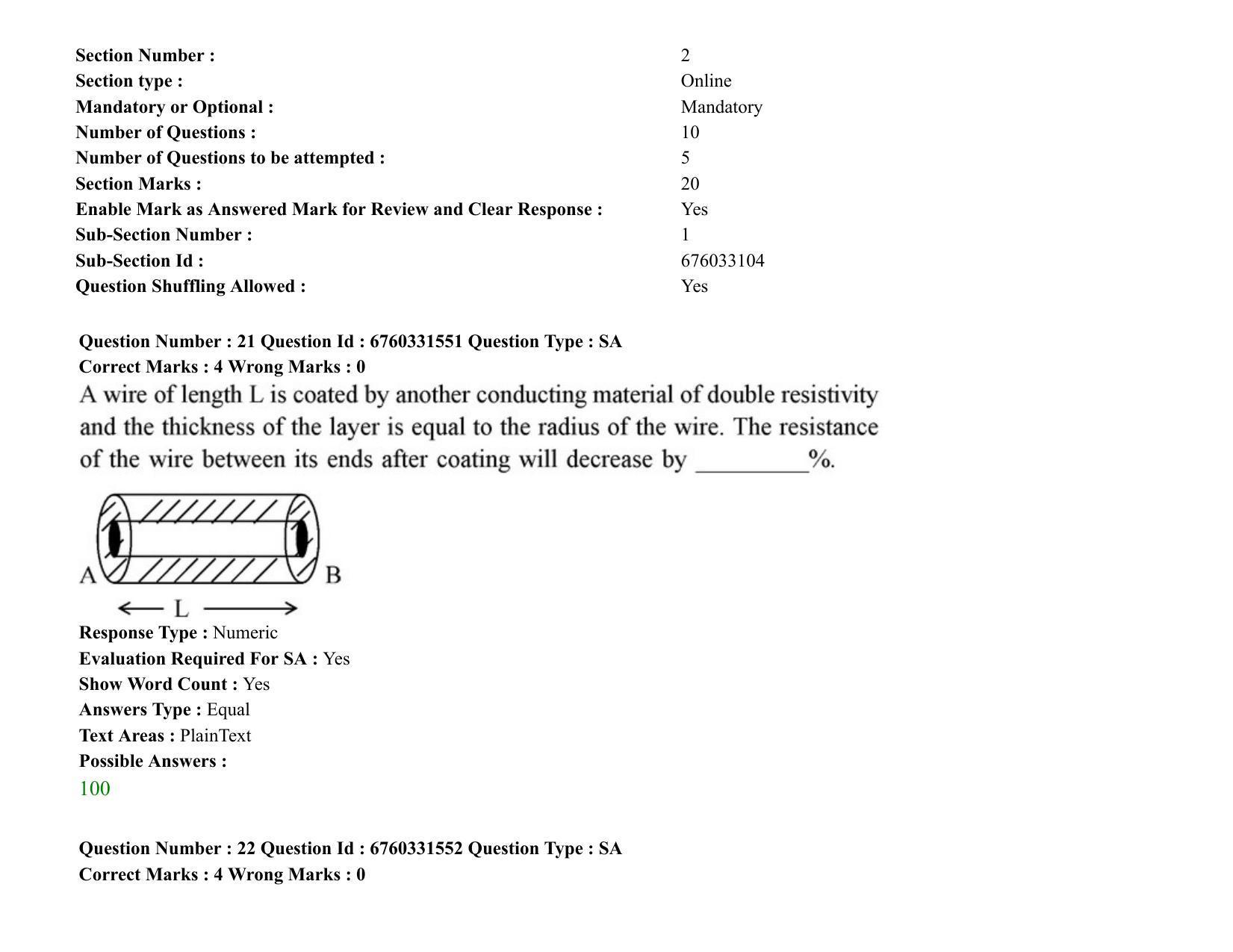 JEE Mains 2021: BTech (Shift 1) 04-08-2021 Question Paper - Page 15