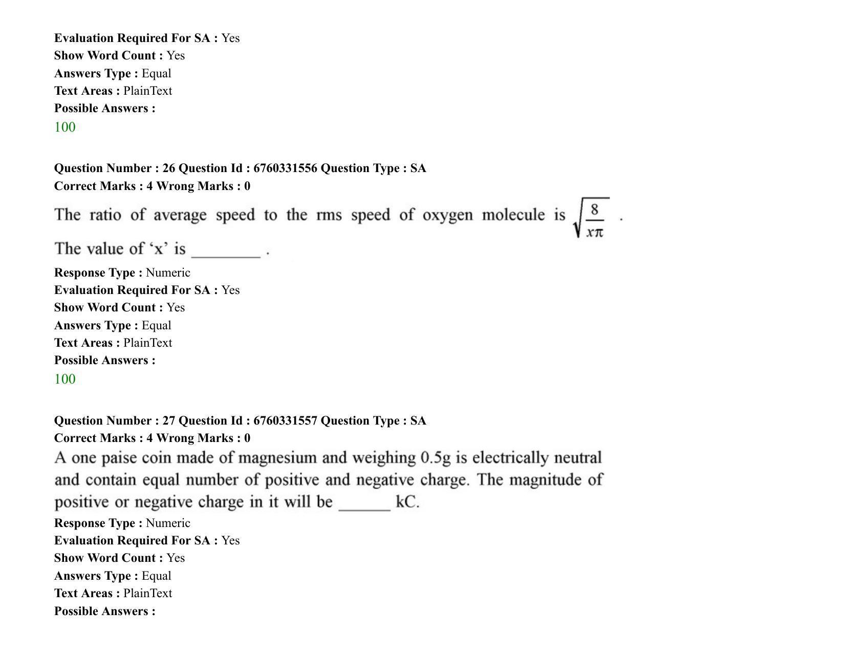 JEE Mains 2021: BTech (Shift 1) 04-08-2021 Question Paper - Page 18
