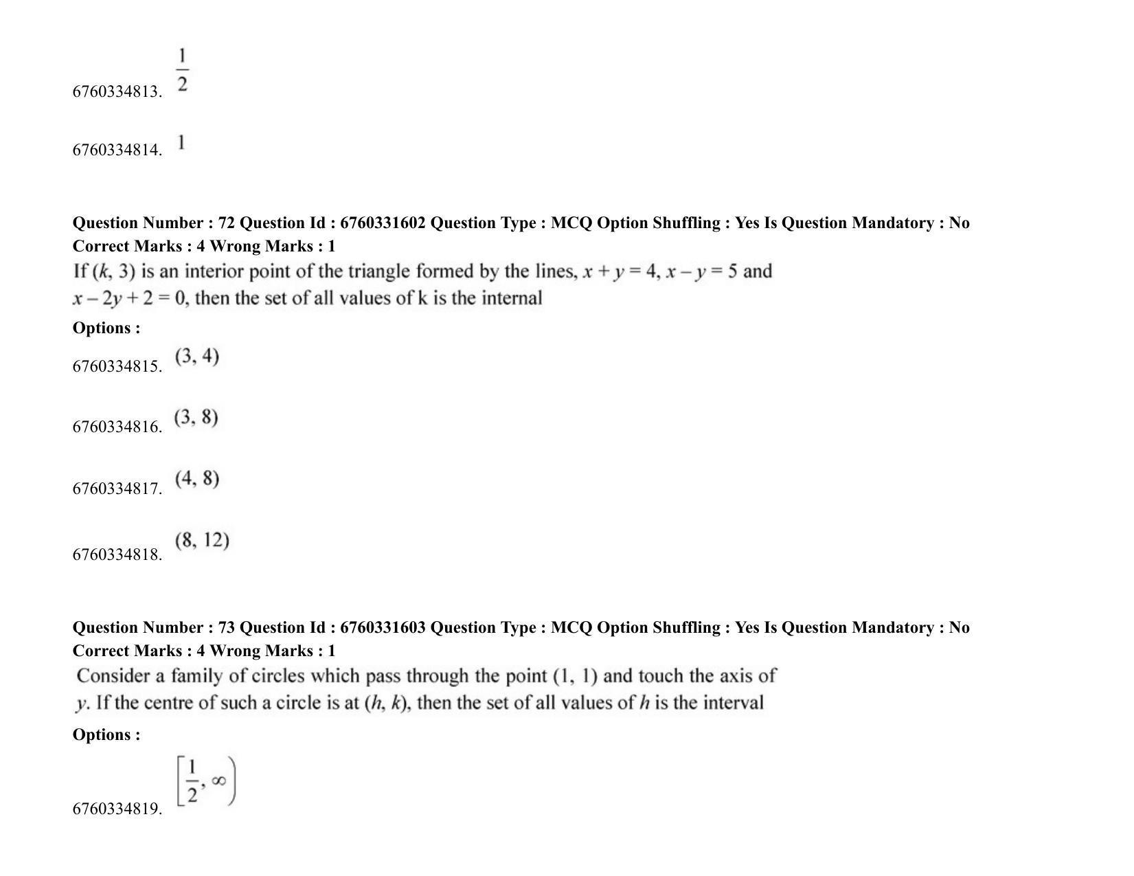 JEE Mains 2021: BTech (Shift 1) 04-08-2021 Question Paper - Page 45