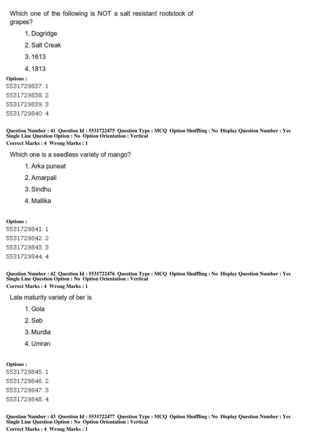 ICAR AIEEA PG 2019 HORTICULTURE Question Paper - Page 15