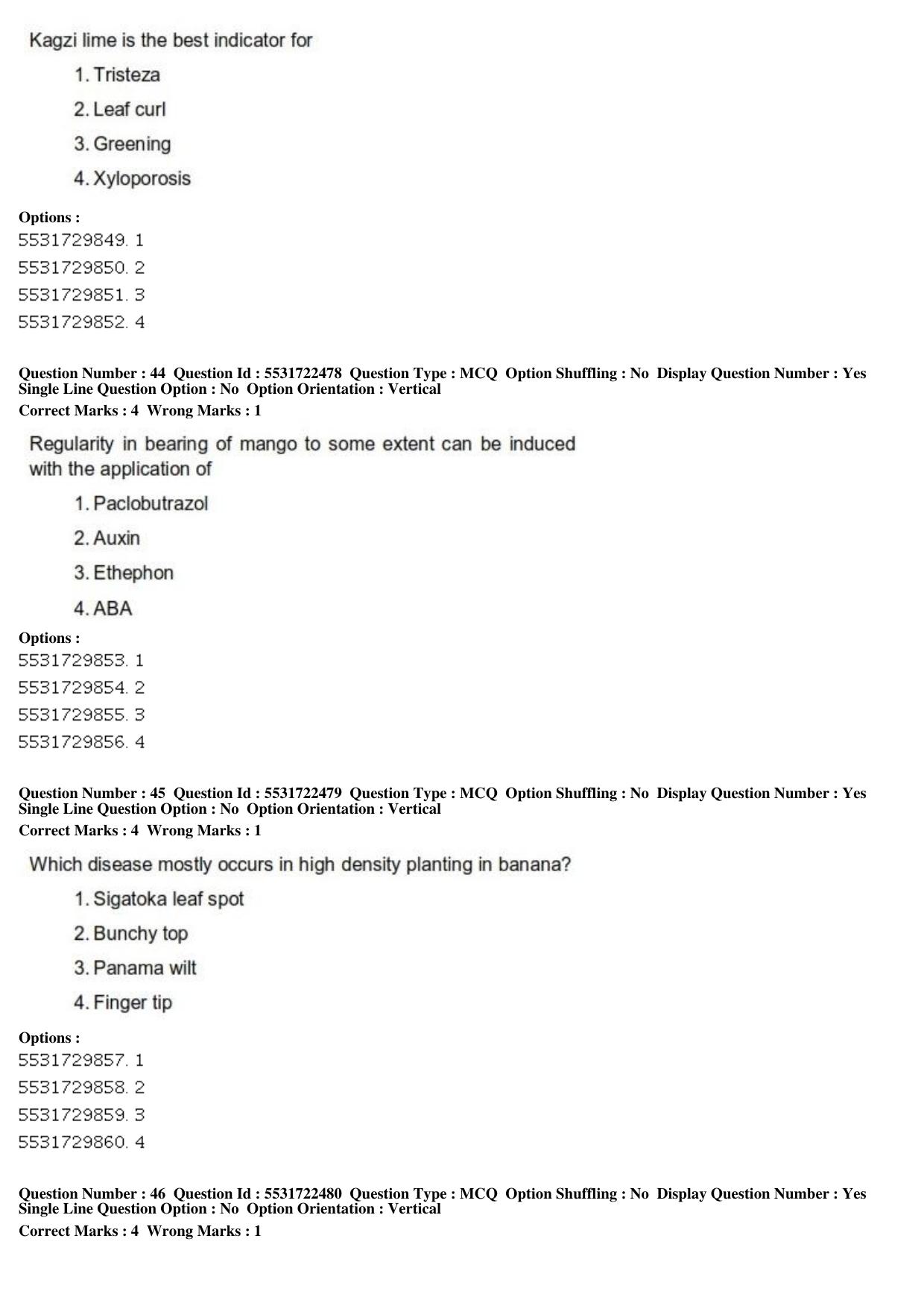 ICAR AIEEA PG 2019 HORTICULTURE Question Paper - Page 16