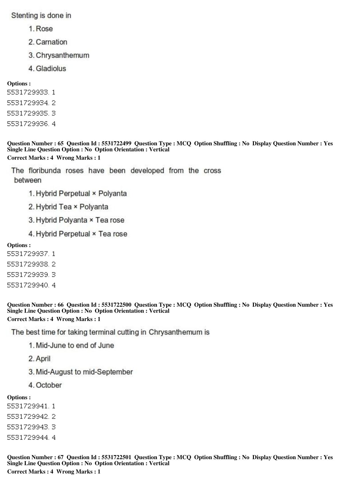 ICAR AIEEA PG 2019 HORTICULTURE Question Paper - Page 23
