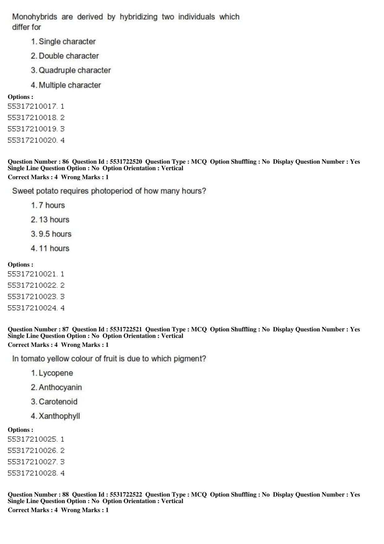 ICAR AIEEA PG 2019 HORTICULTURE Question Paper - Page 30