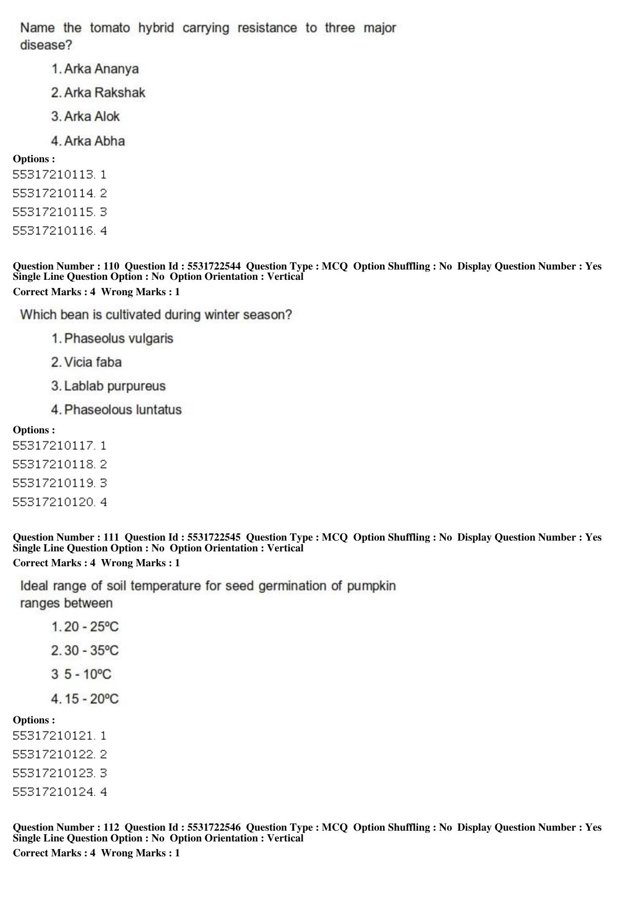ICAR AIEEA PG 2019 HORTICULTURE Question Paper - Page 38