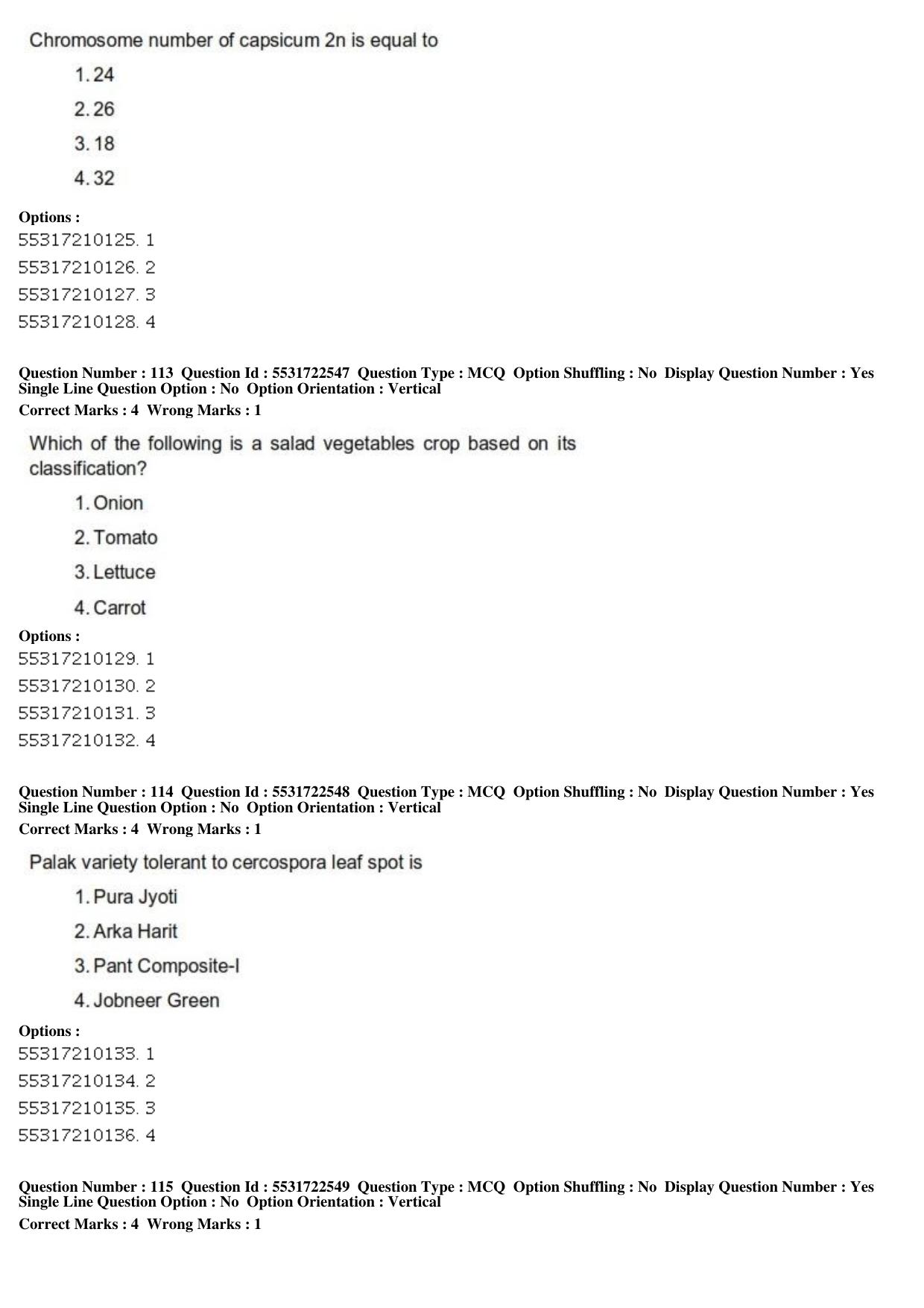 ICAR AIEEA PG 2019 HORTICULTURE Question Paper - Page 39