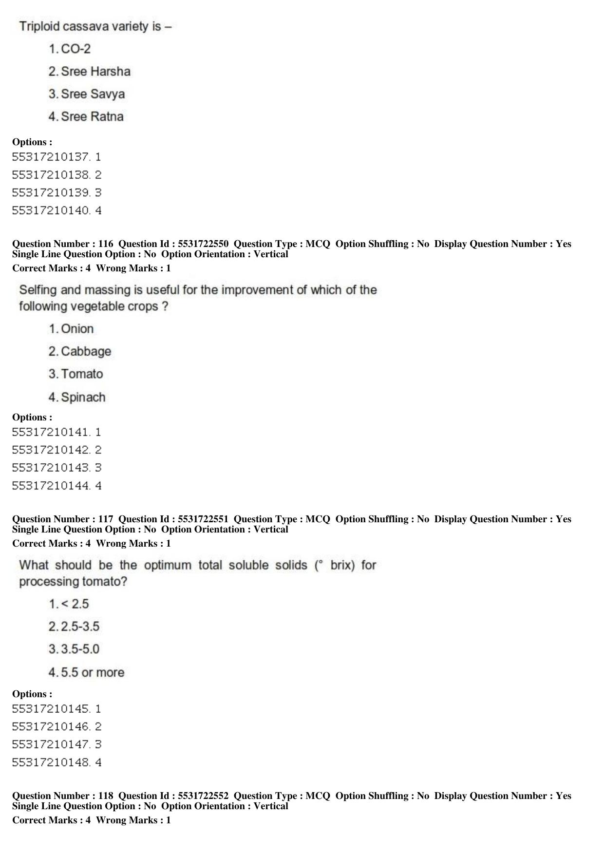 ICAR AIEEA PG 2019 HORTICULTURE Question Paper - Page 40
