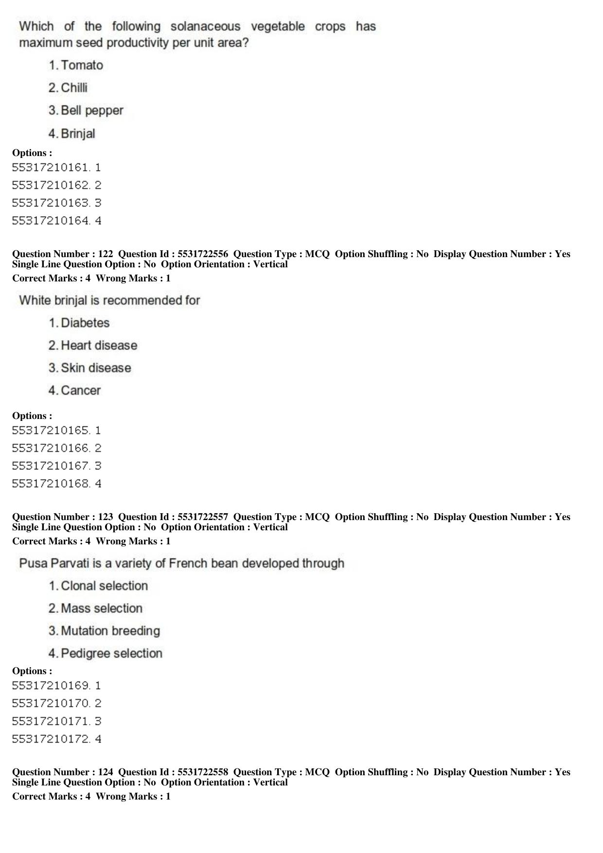 ICAR AIEEA PG 2019 HORTICULTURE Question Paper - Page 42