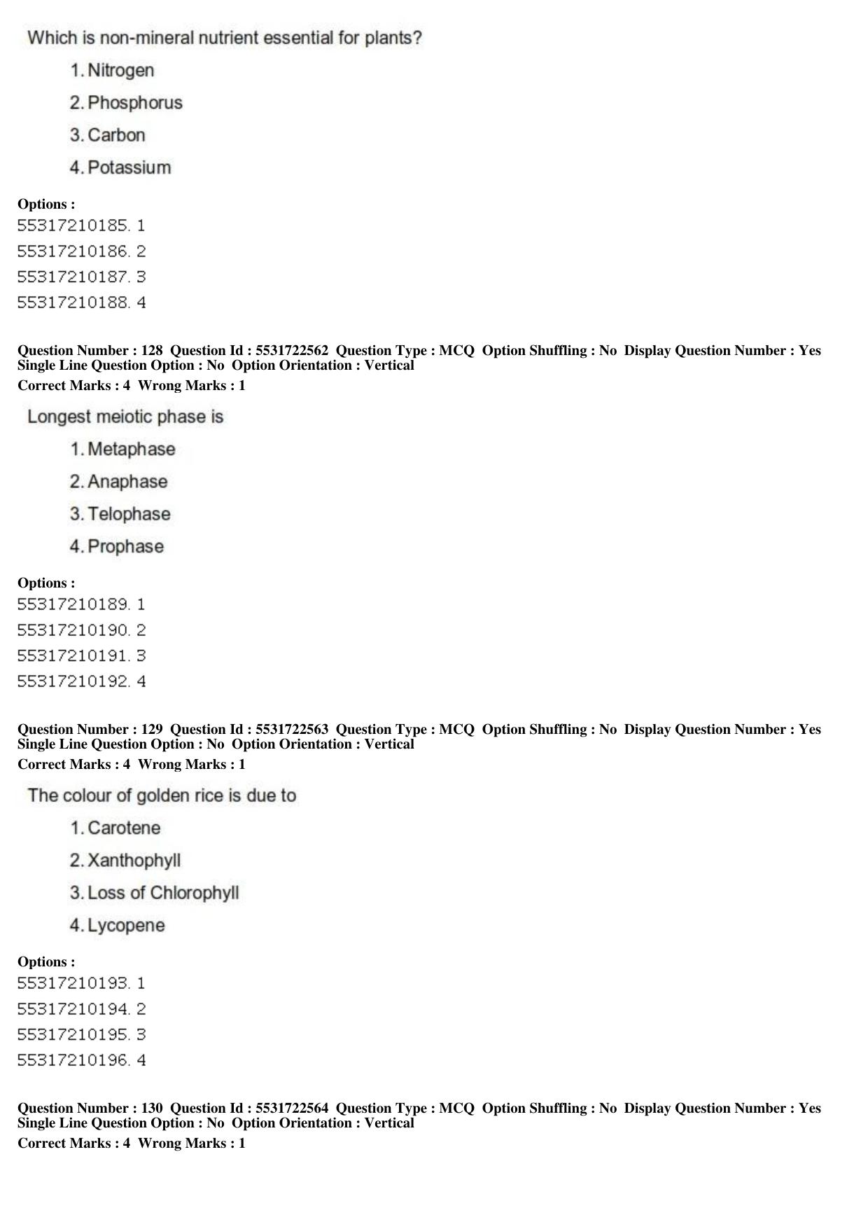 ICAR AIEEA PG 2019 HORTICULTURE Question Paper - Page 44