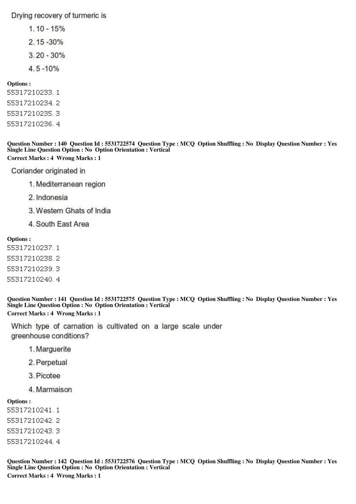ICAR AIEEA PG 2019 HORTICULTURE Question Paper - Page 48