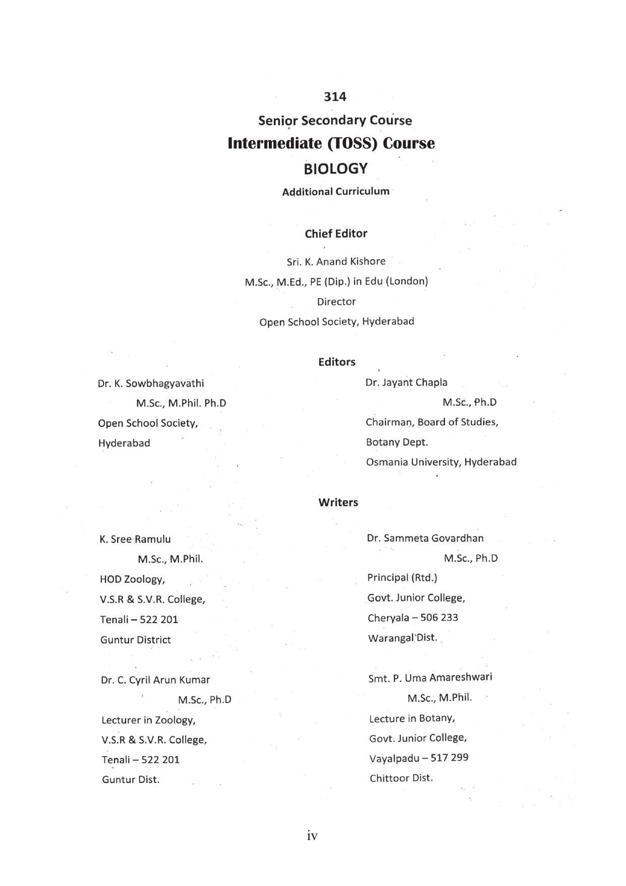 TS SCERT Inter 1st Year Biology Text Book Vol-I Path 1 (English Medium) Text Book - Page 4