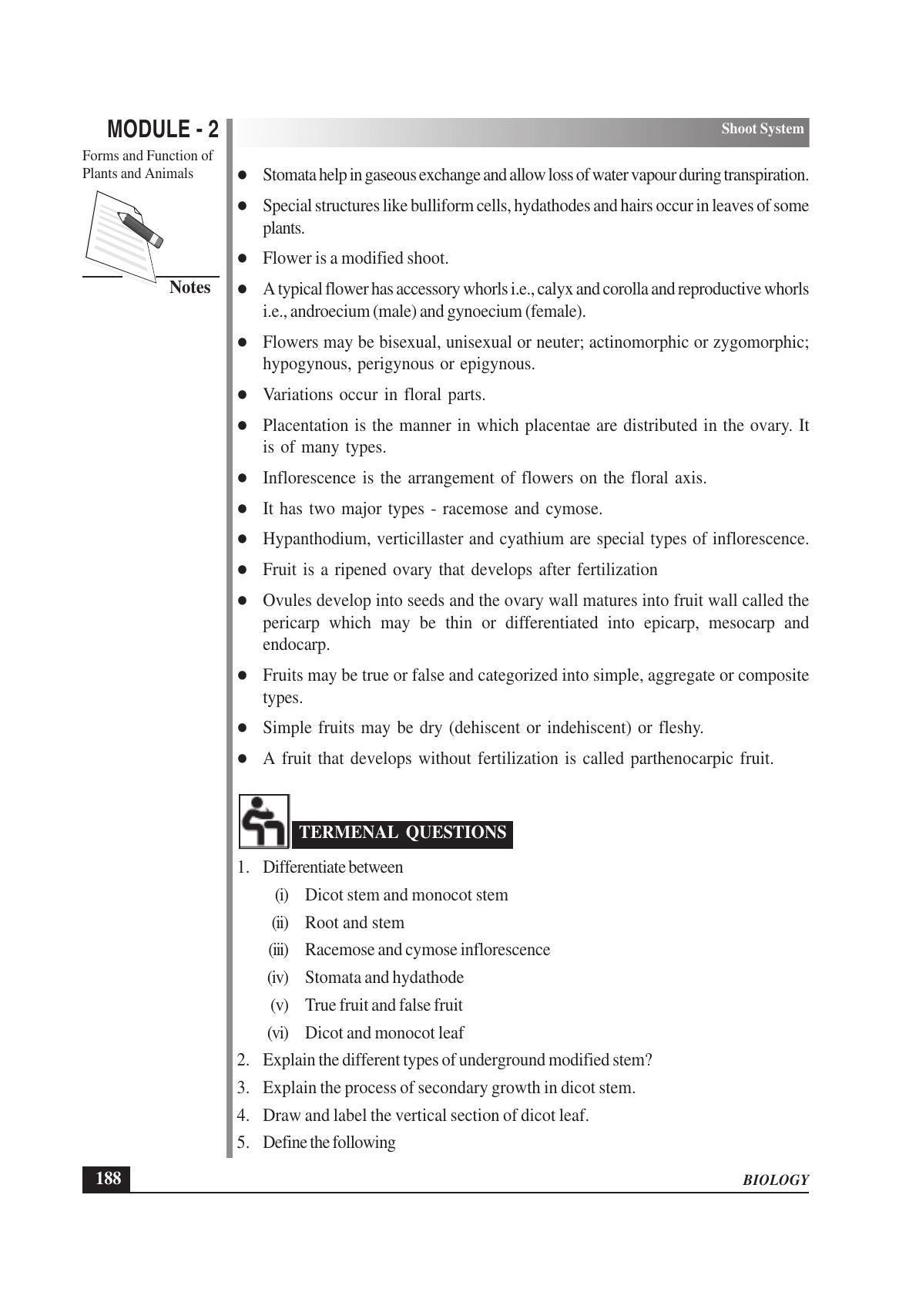 TS SCERT Inter 1st Year Biology Text Book Vol-I Path 1 (English Medium) Text Book - Page 282