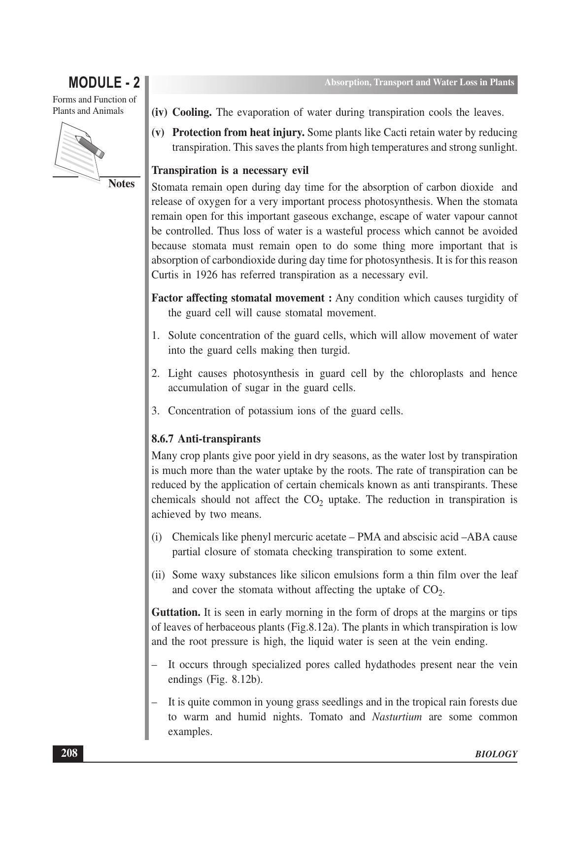 TS SCERT Inter 1st Year Biology Text Book Vol-I Path 1 (English Medium) Text Book - Page 302