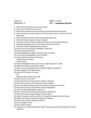CBSE Class 12 Political Science Assignment 04