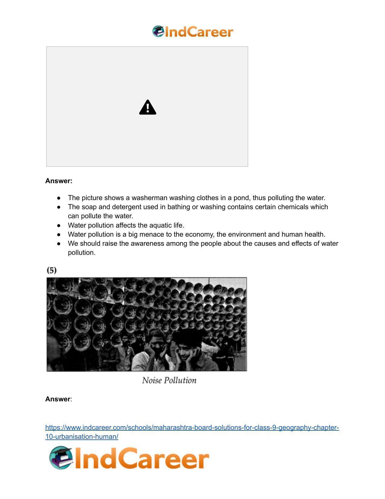 Maharashtra Board Solutions for Class 9- Geography: Chapter 10- Urbanisation Human - Page 17