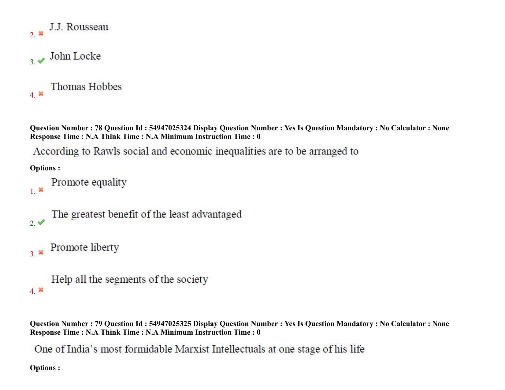 AP RCET 2022: Political Science - 18-10-2022 (Tuesday) Session-I: Question Paper With keys - Page 60