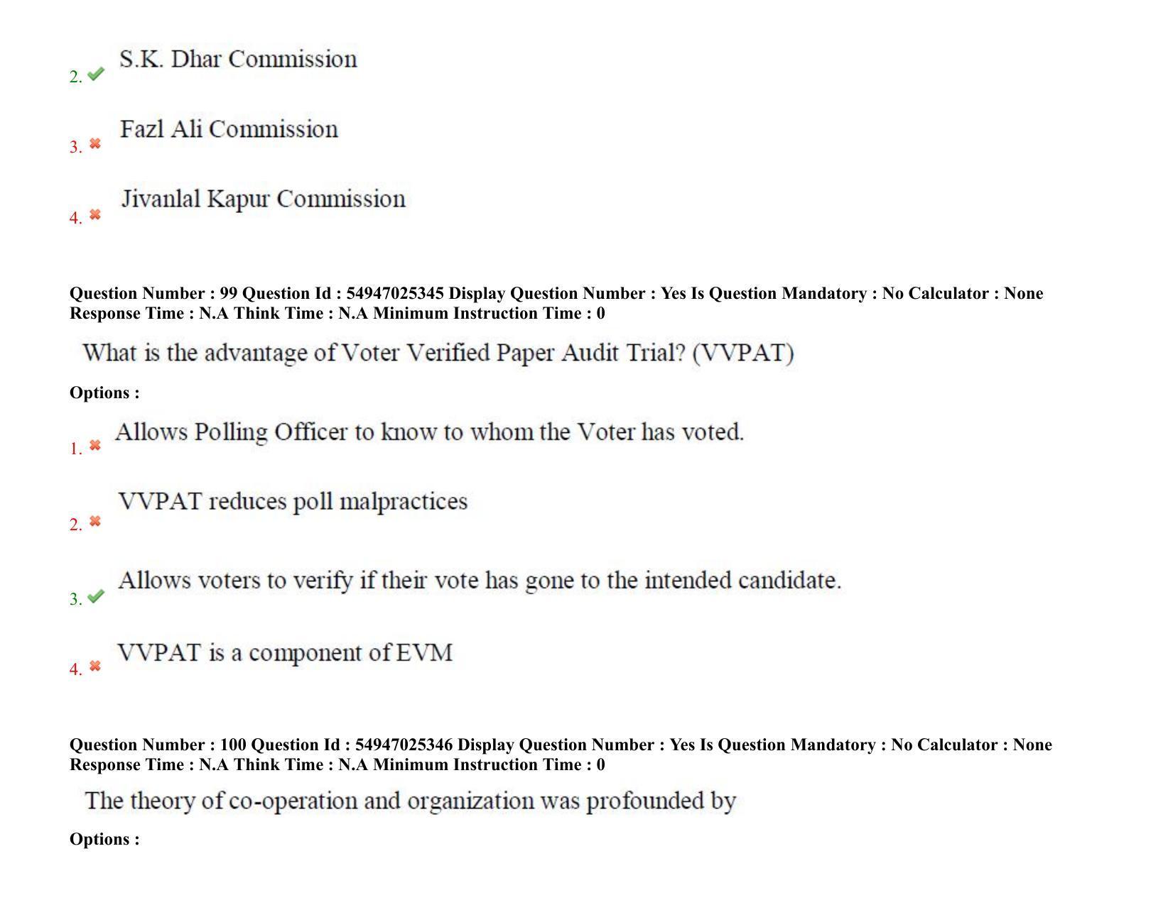 AP RCET 2022: Political Science - 18-10-2022 (Tuesday) Session-I: Question Paper With keys - Page 72