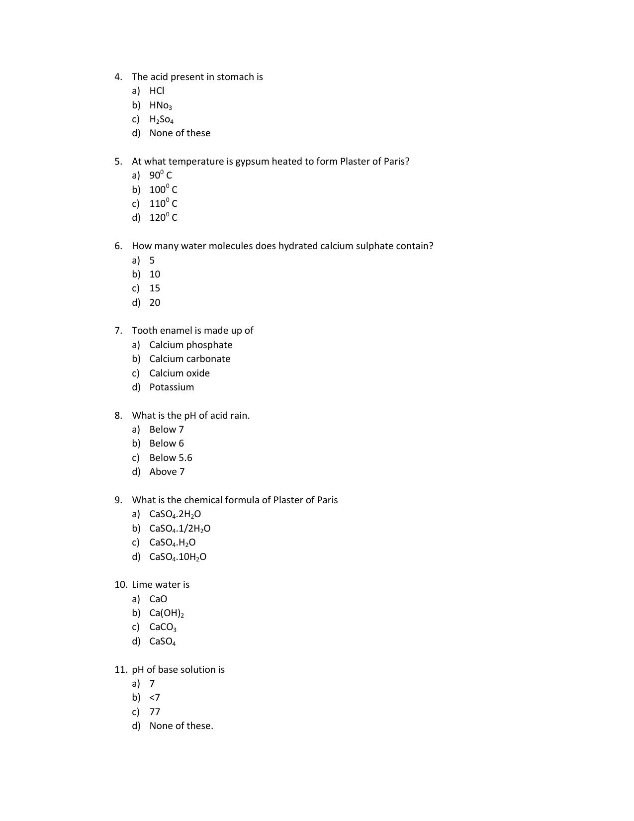 JKBOSE Class 10 Acids Bases and Salts (Chemistry) Question Bank - Page 3